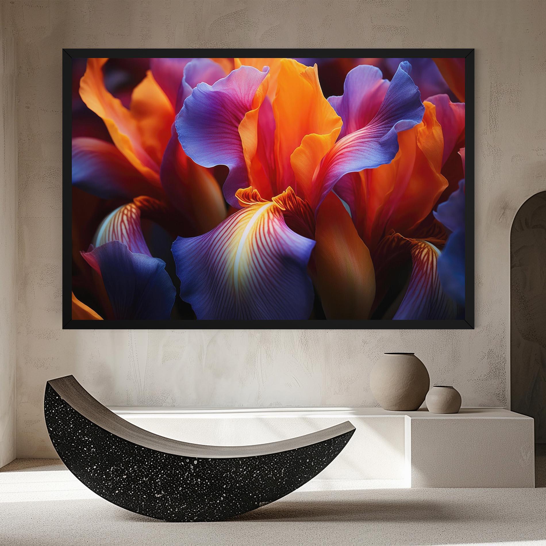 Obraz na Płótnie Orange Purple Iris mockup 8