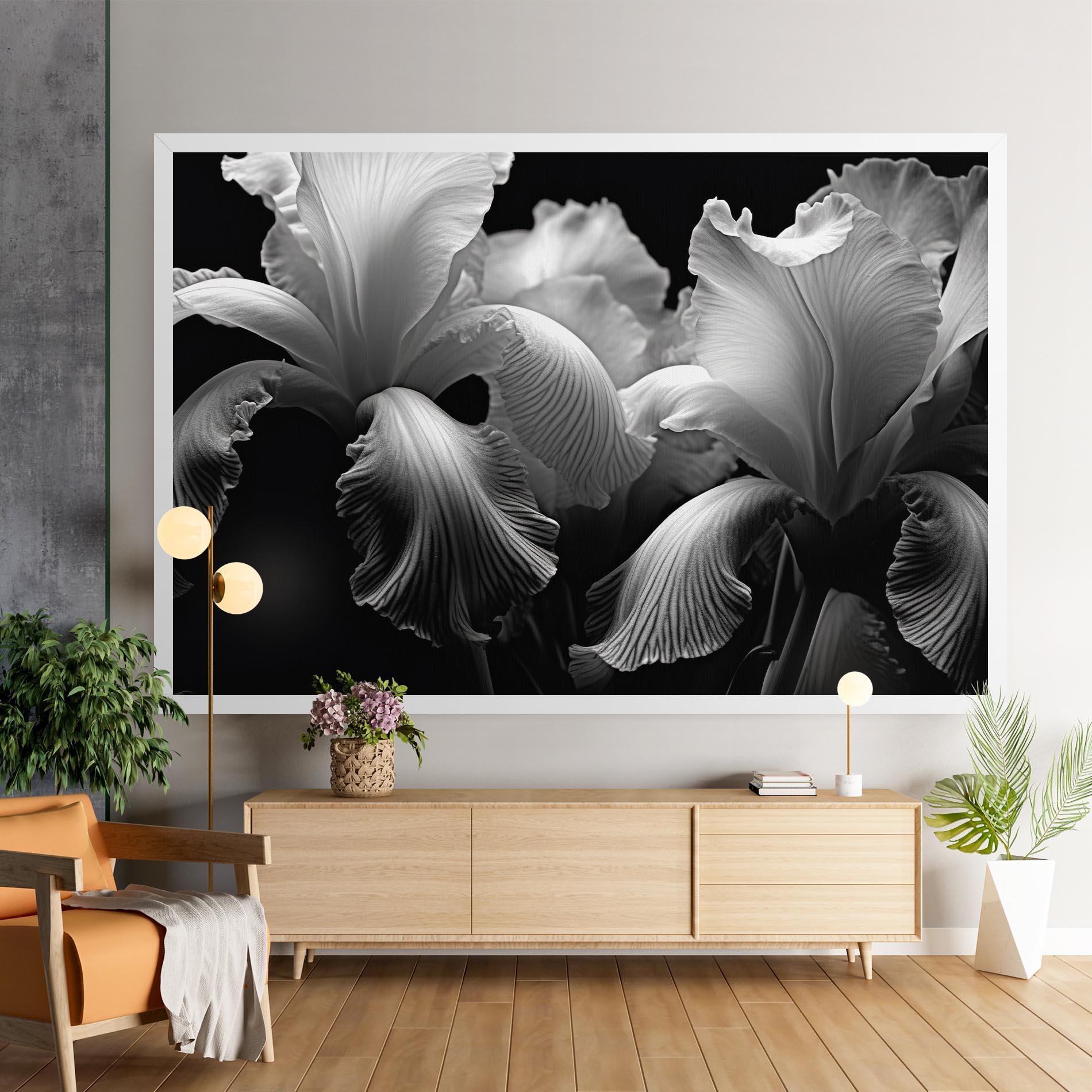 Obraz na Płótnie Grey Iris mockup 9