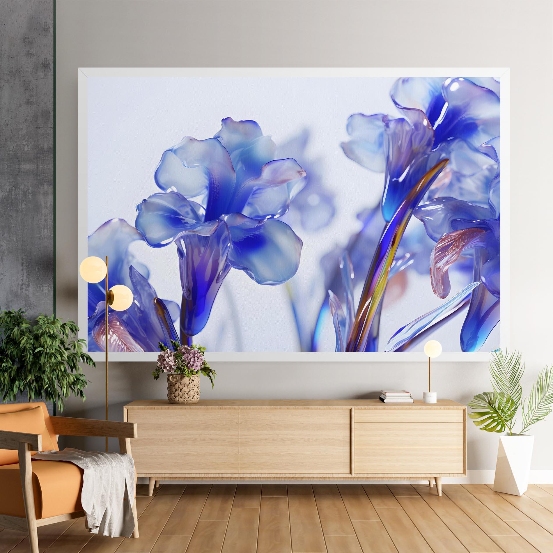 Obraz na Płótnie Iris Glass mockup 9