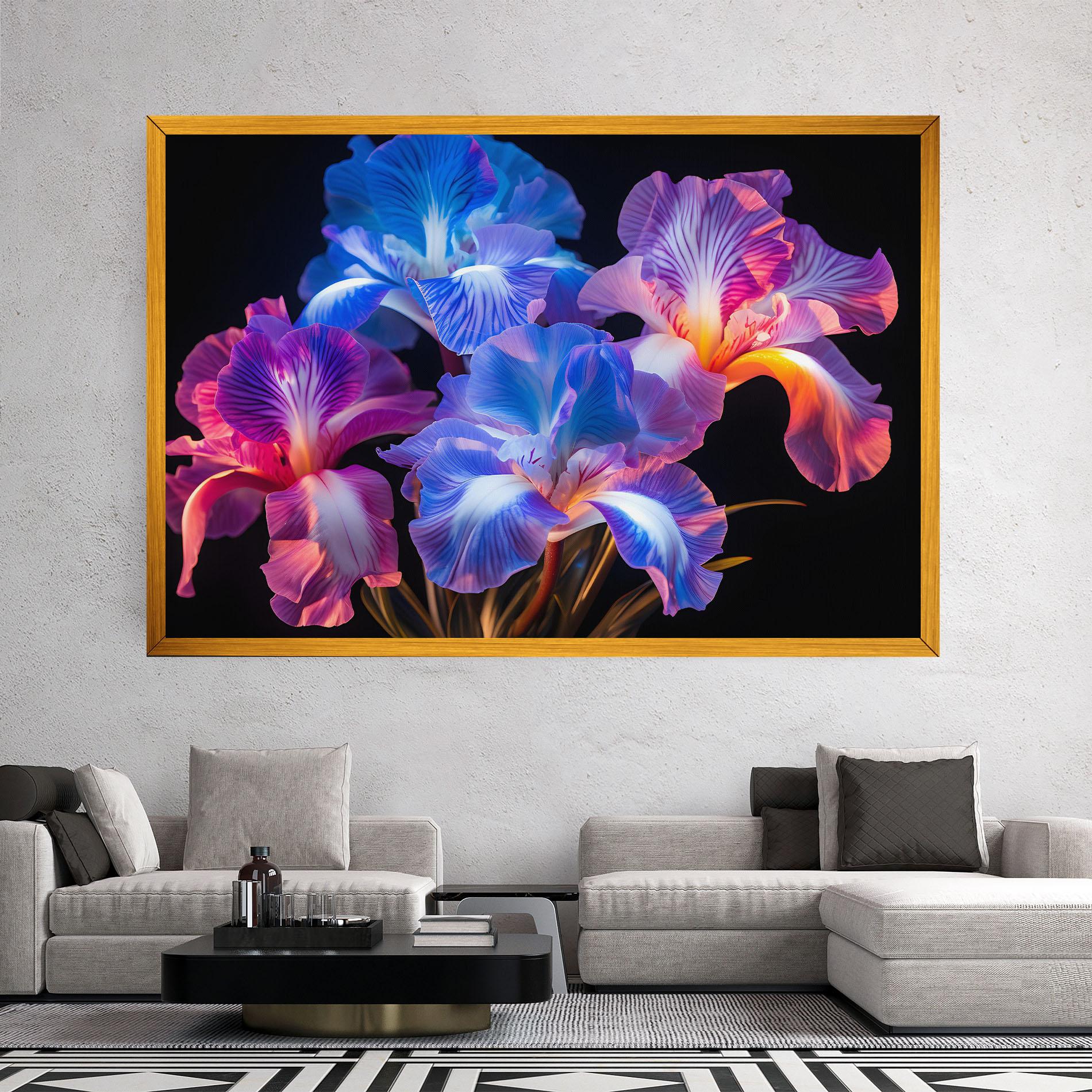 Obraz na Płótnie Blue Light Iris mockup 2