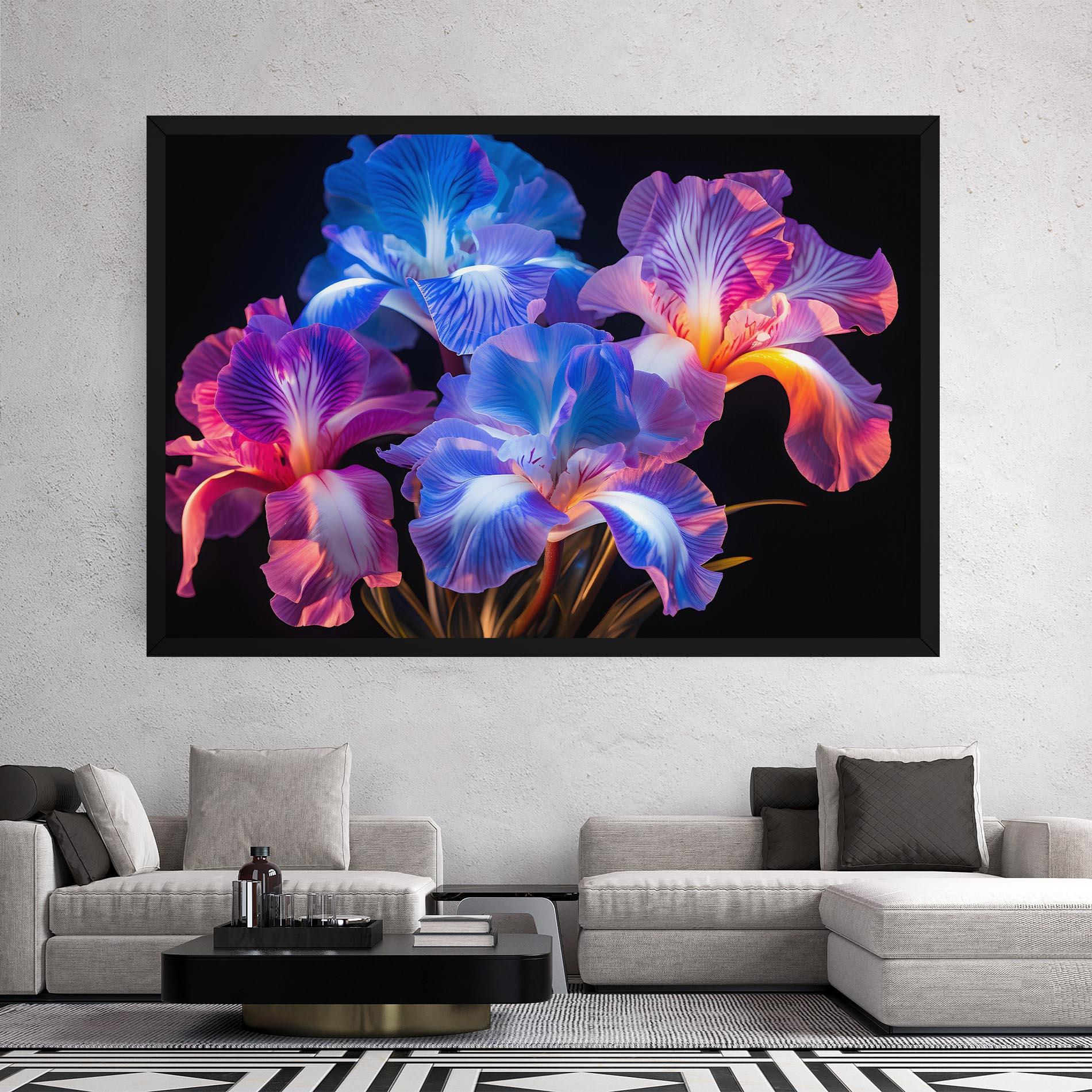 Obraz na Płótnie Blue Light Iris mockup 2