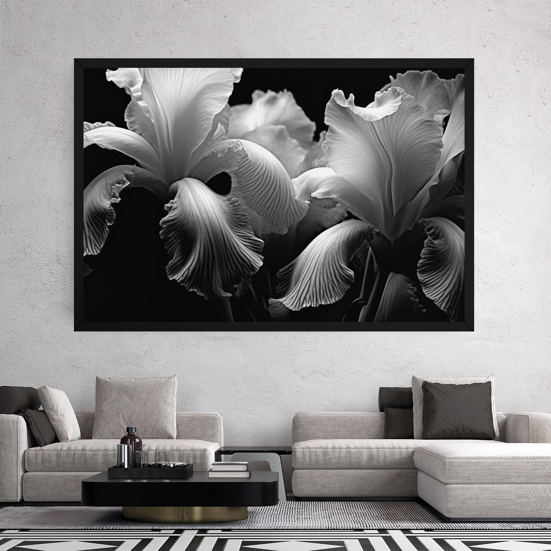 Obraz na Płótnie Grey Iris mockup 2