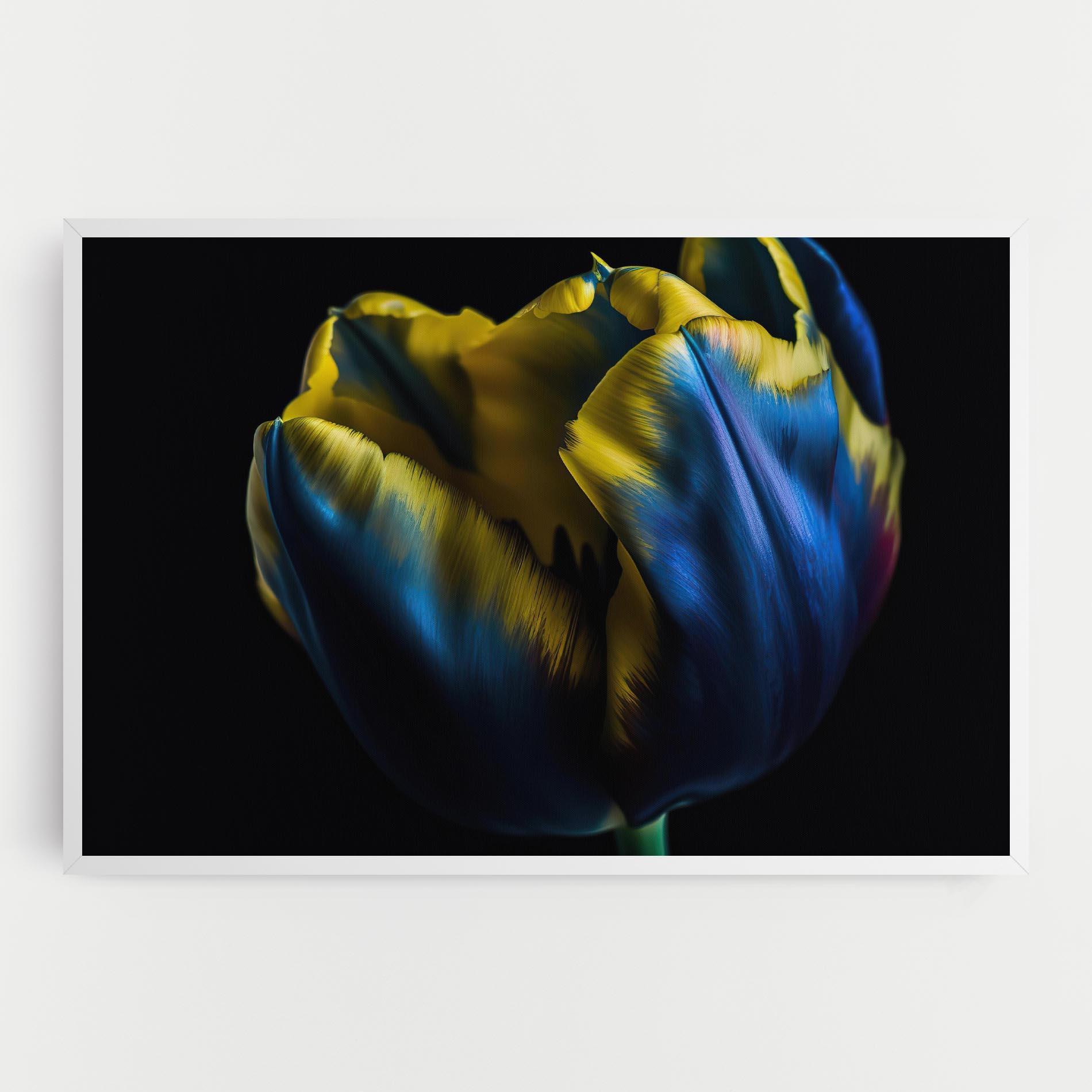 Obraz na Płótnie Yellow Blue Tulip mockup 0