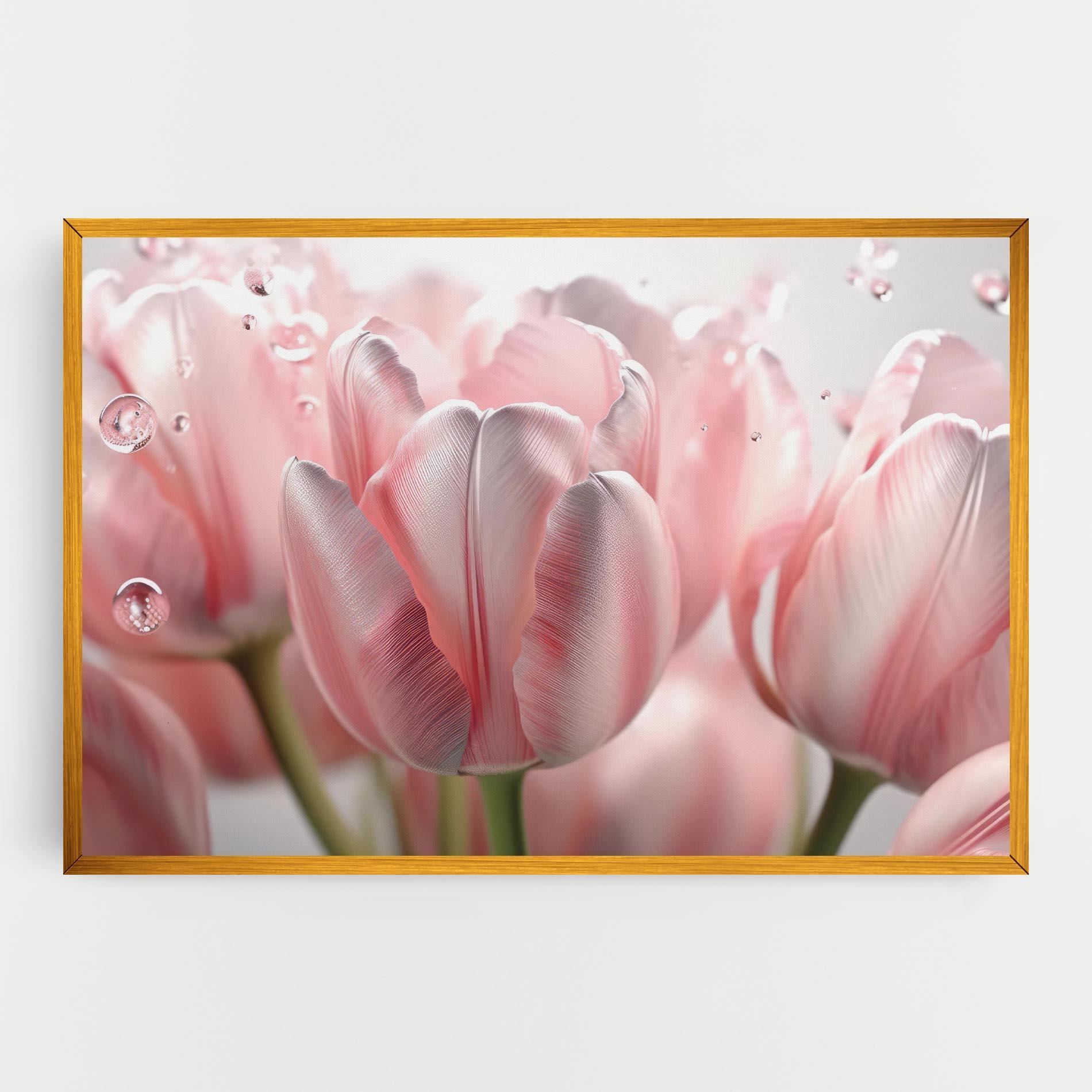 Obraz na Płótnie Pink Pretty Tulips mockup 0