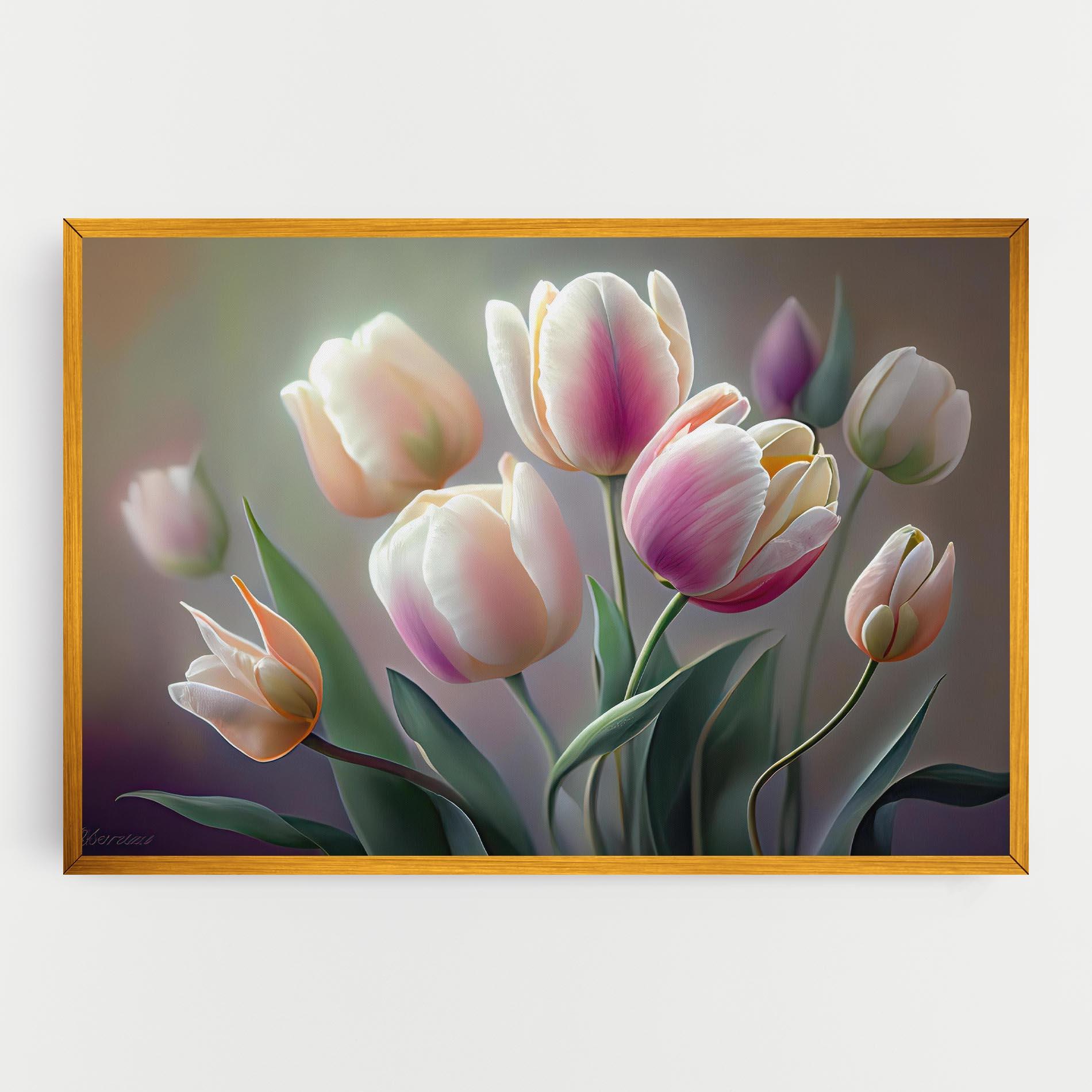 Obraz na Płótnie Pretty Tulips mockup 0