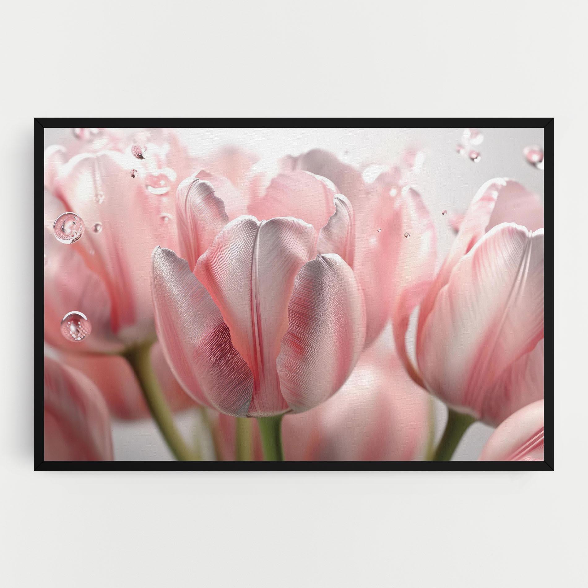 Obraz na Płótnie Pink Pretty Tulips mockup 0