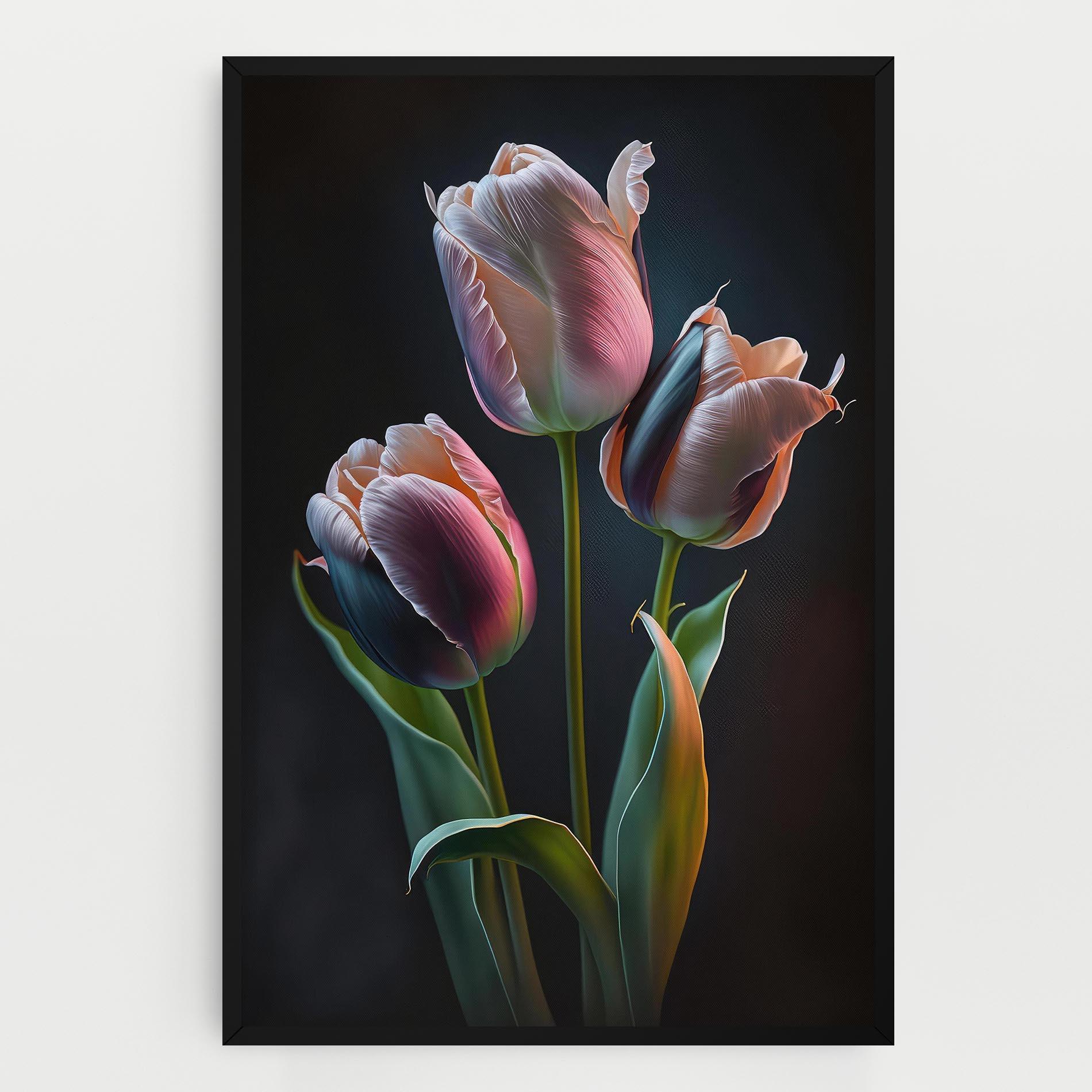 Obraz na Płótnie Light Purple Tulips mockup 0