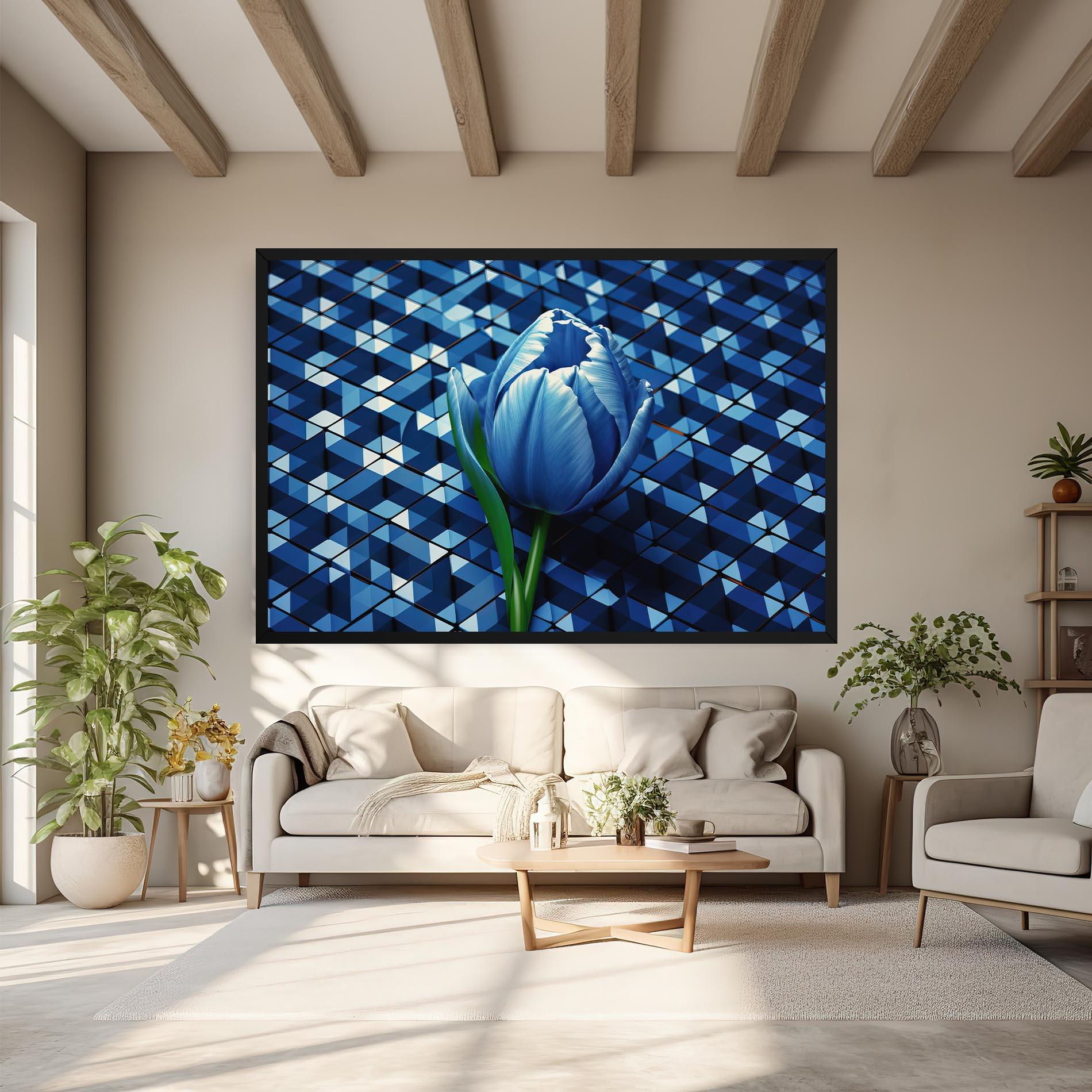 Obraz na Płótnie Blue Tulip mockup 6