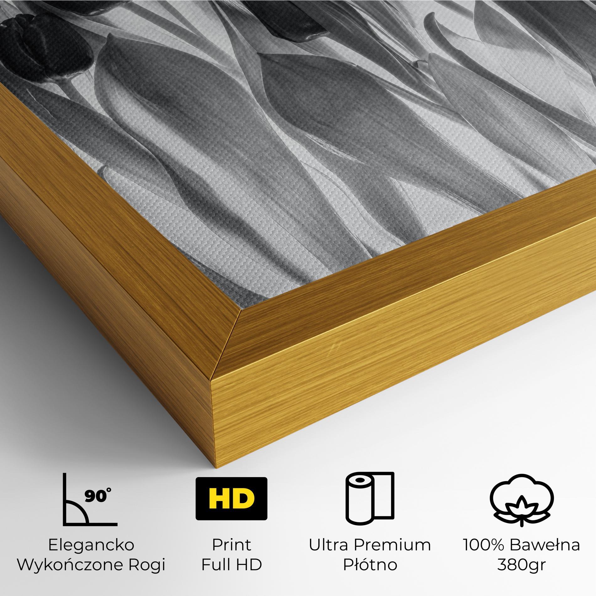 Obraz na Płótnie Grey Tulips mockup 4