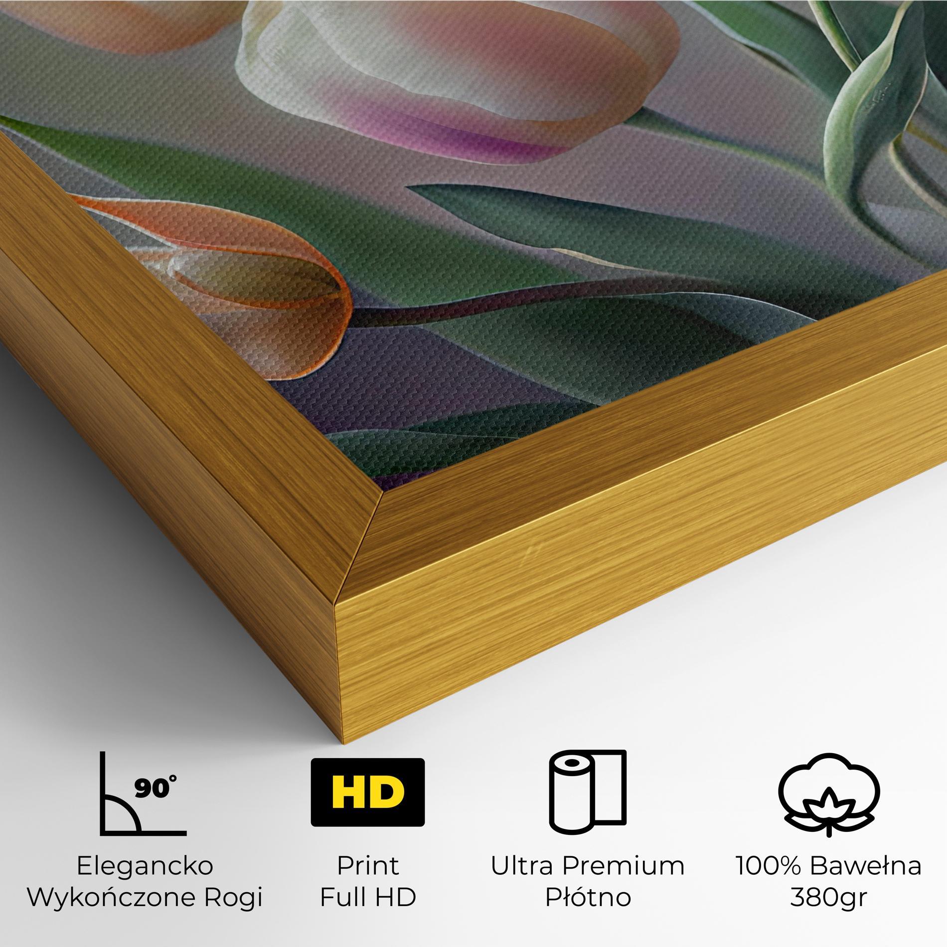 Obraz na Płótnie Pretty Tulips mockup 4