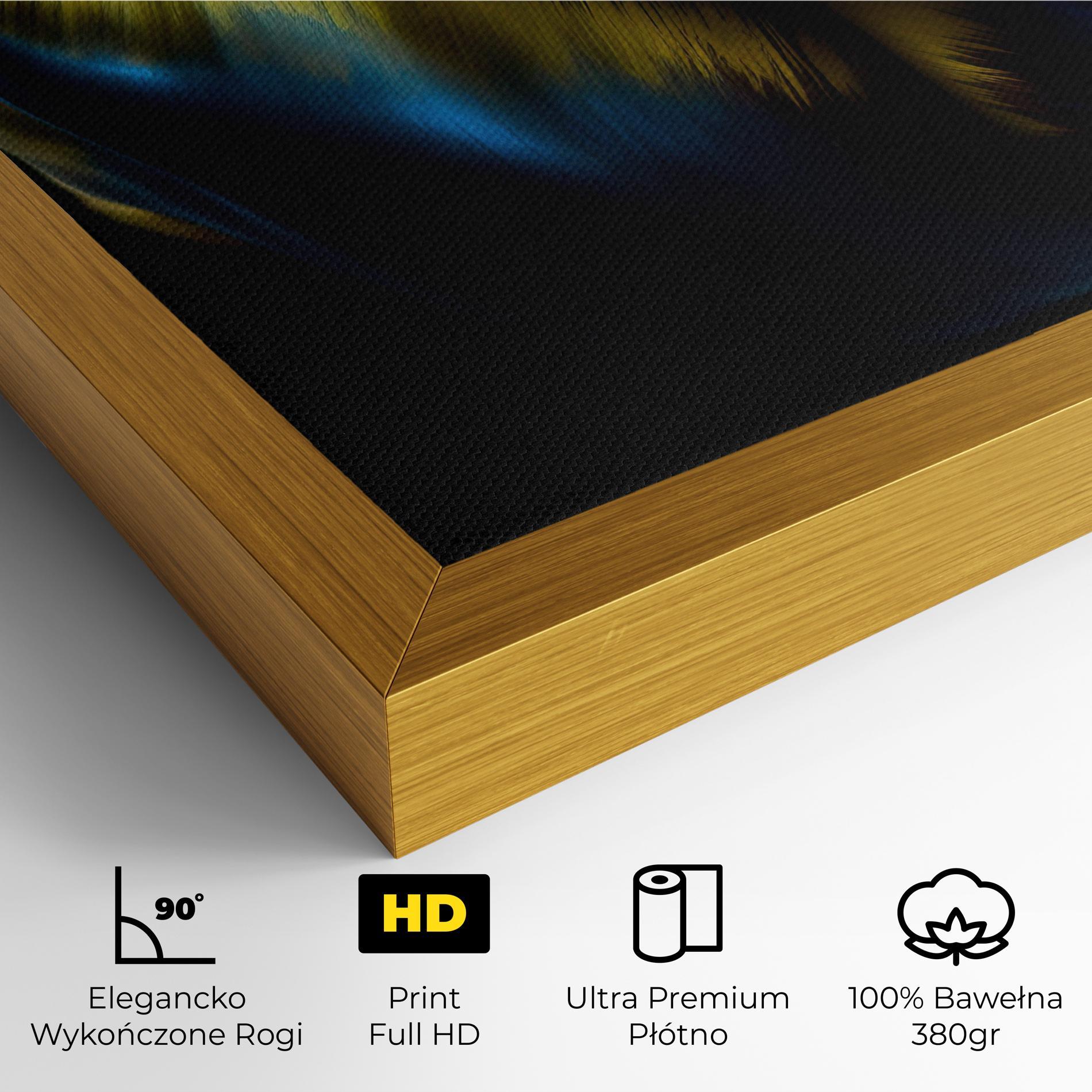 Obraz na Płótnie Yellow Blue Tulip mockup 4