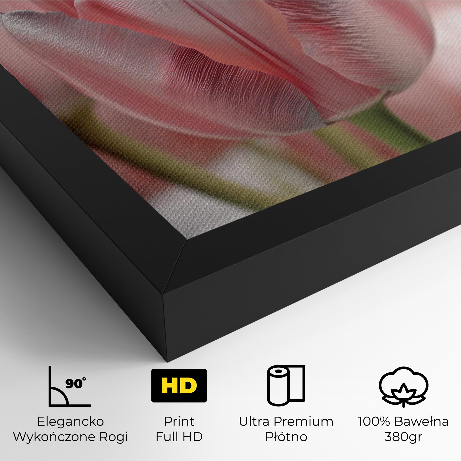 Obraz na Płótnie Pink Pretty Tulips mockup 4