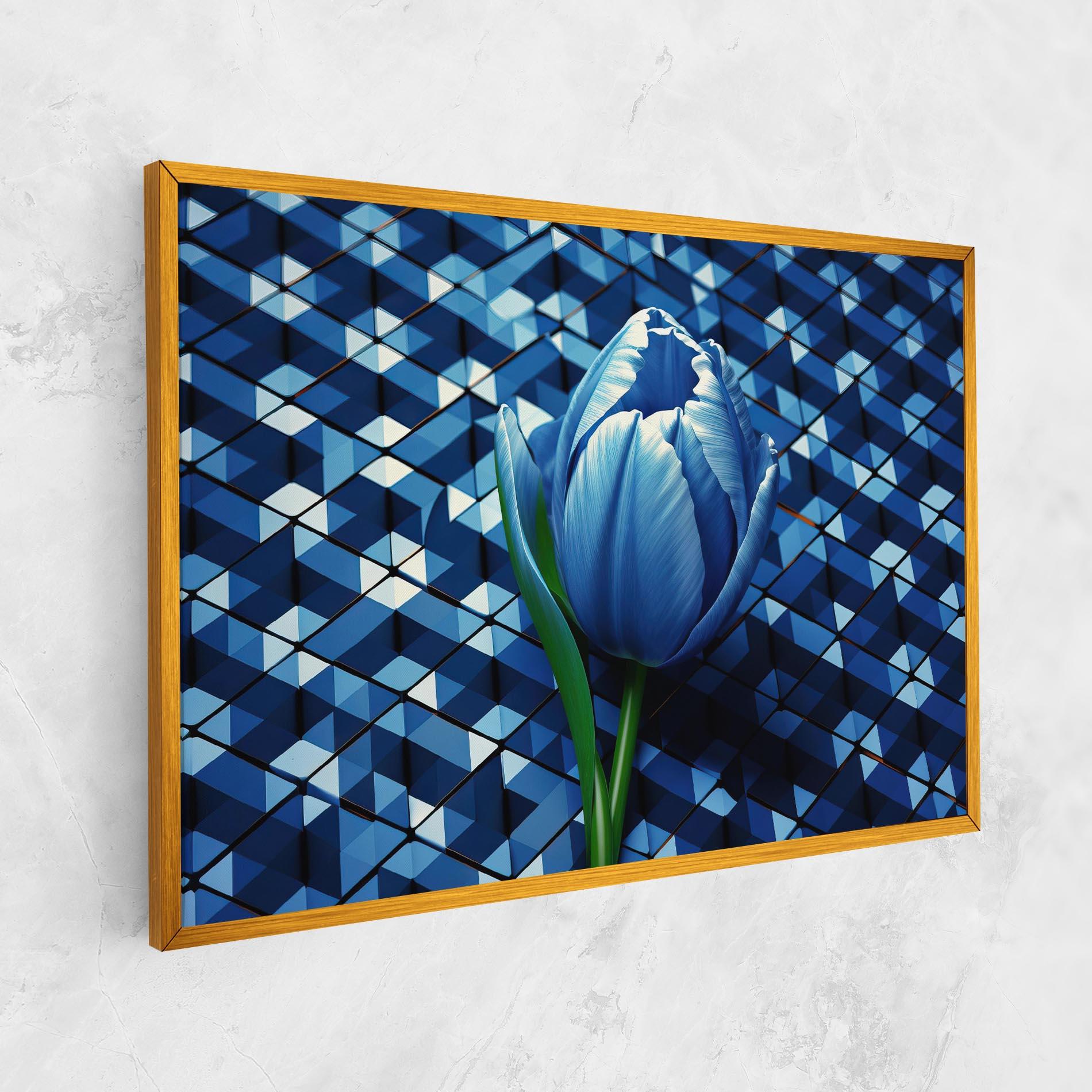 Obraz na Płótnie Blue Tulip mockup 1