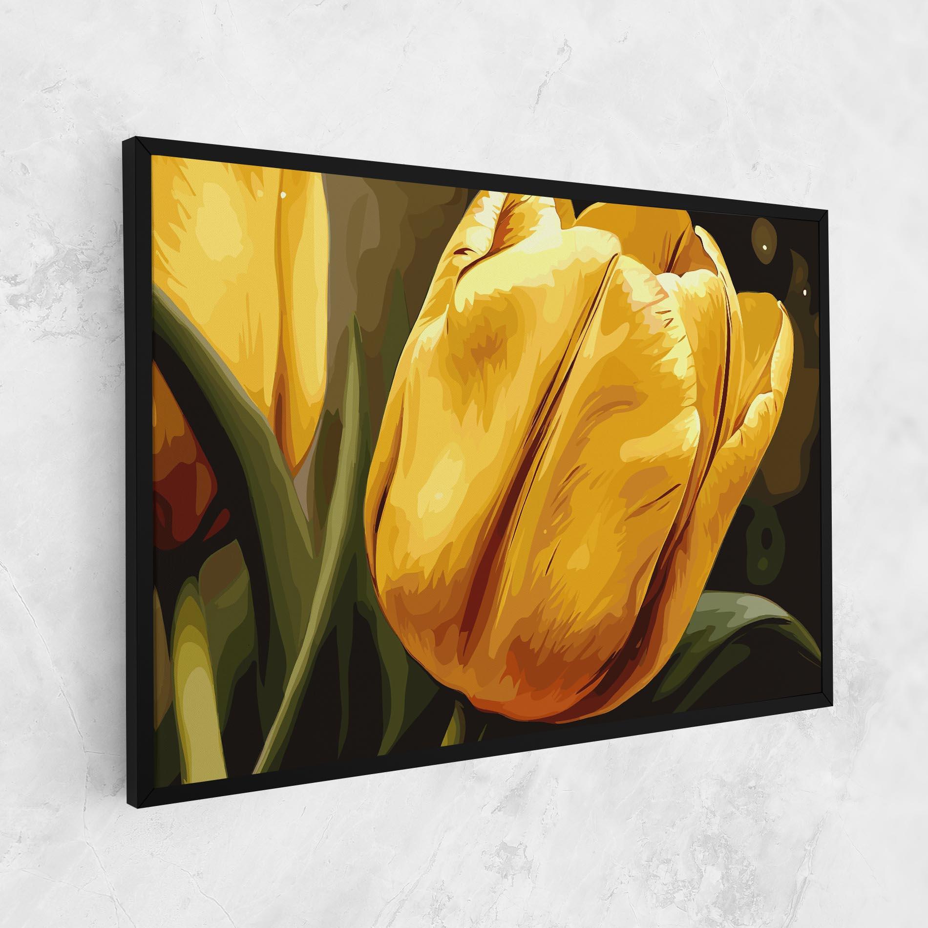 Obraz na Płótnie Big Yellow Tulip mockup 1