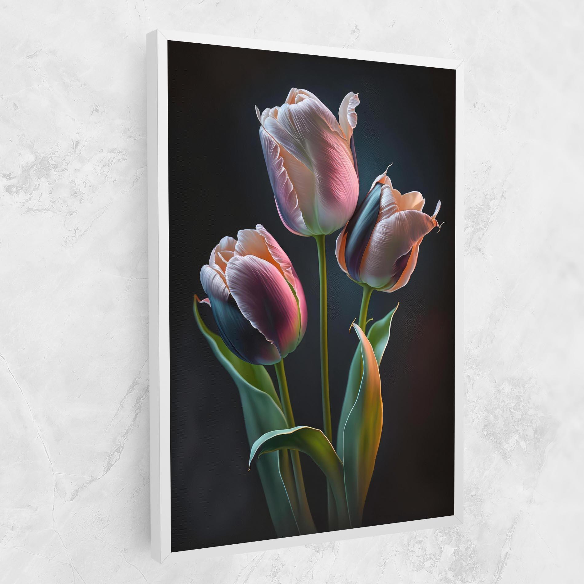 Obraz na Płótnie Light Purple Tulips mockup 1