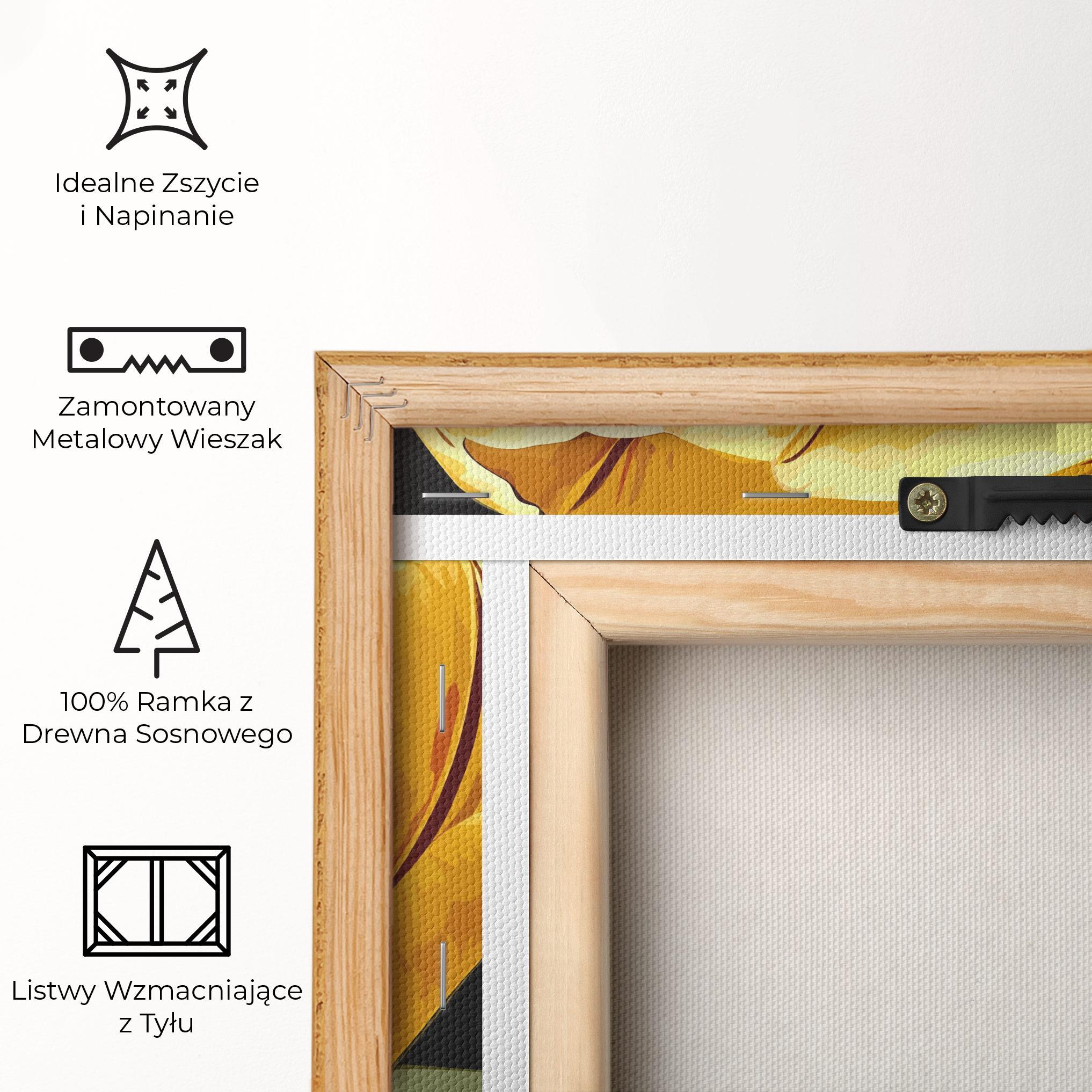 Obraz na Płótnie Big Yellow Tulip mockup 5