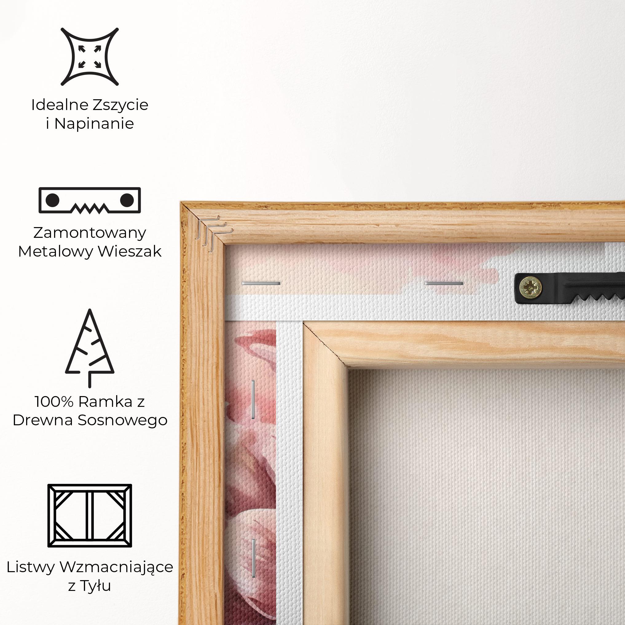 Obraz na Płótnie Pastel Tulips mockup 5