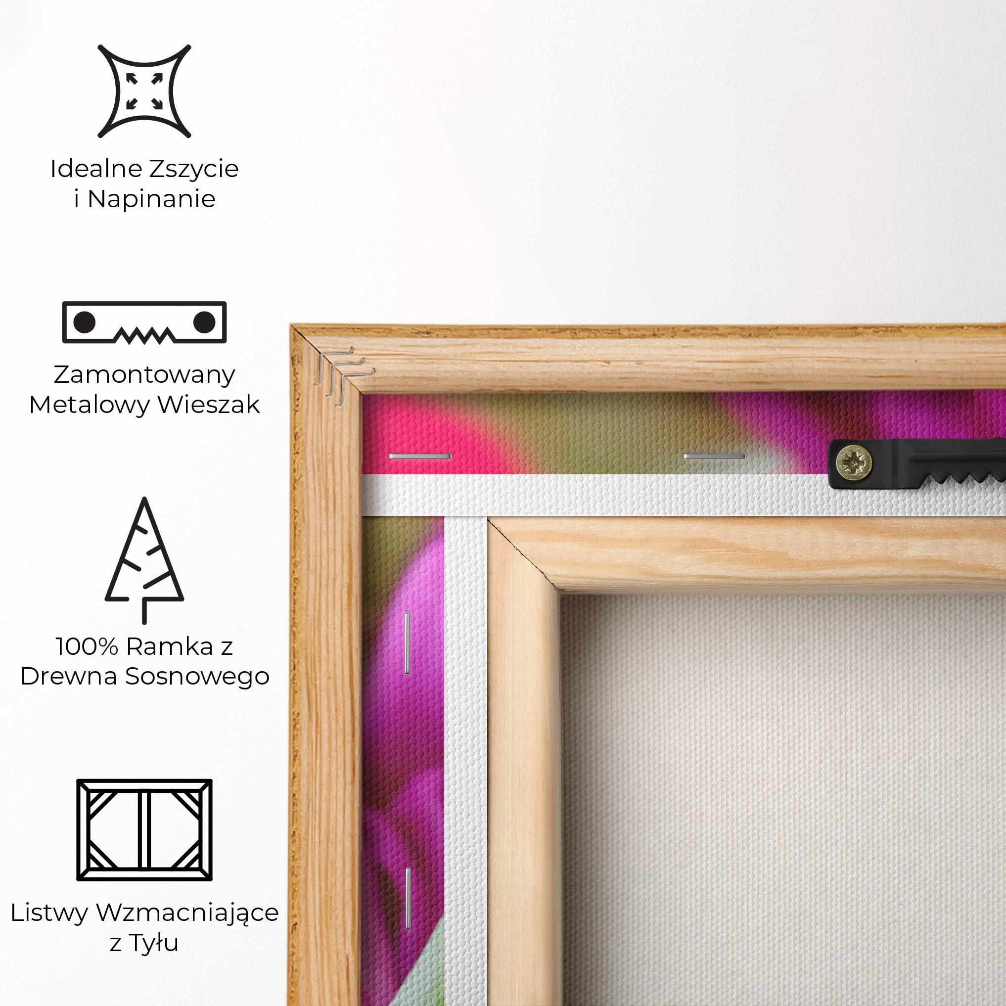 Obraz na Płótnie Purple Tulip Close Up mockup 5