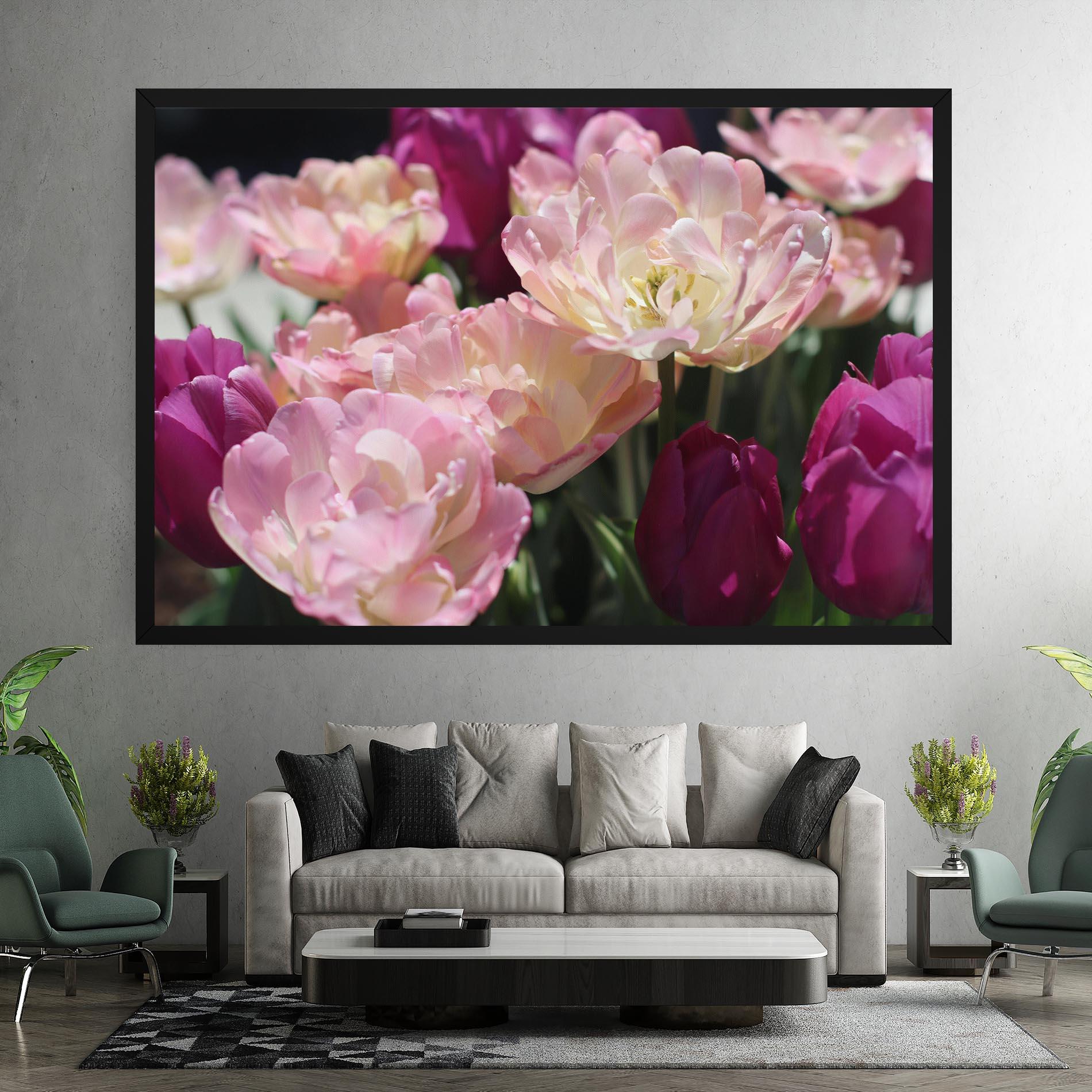 Obraz na Płótnie Opened Tulips mockup 7