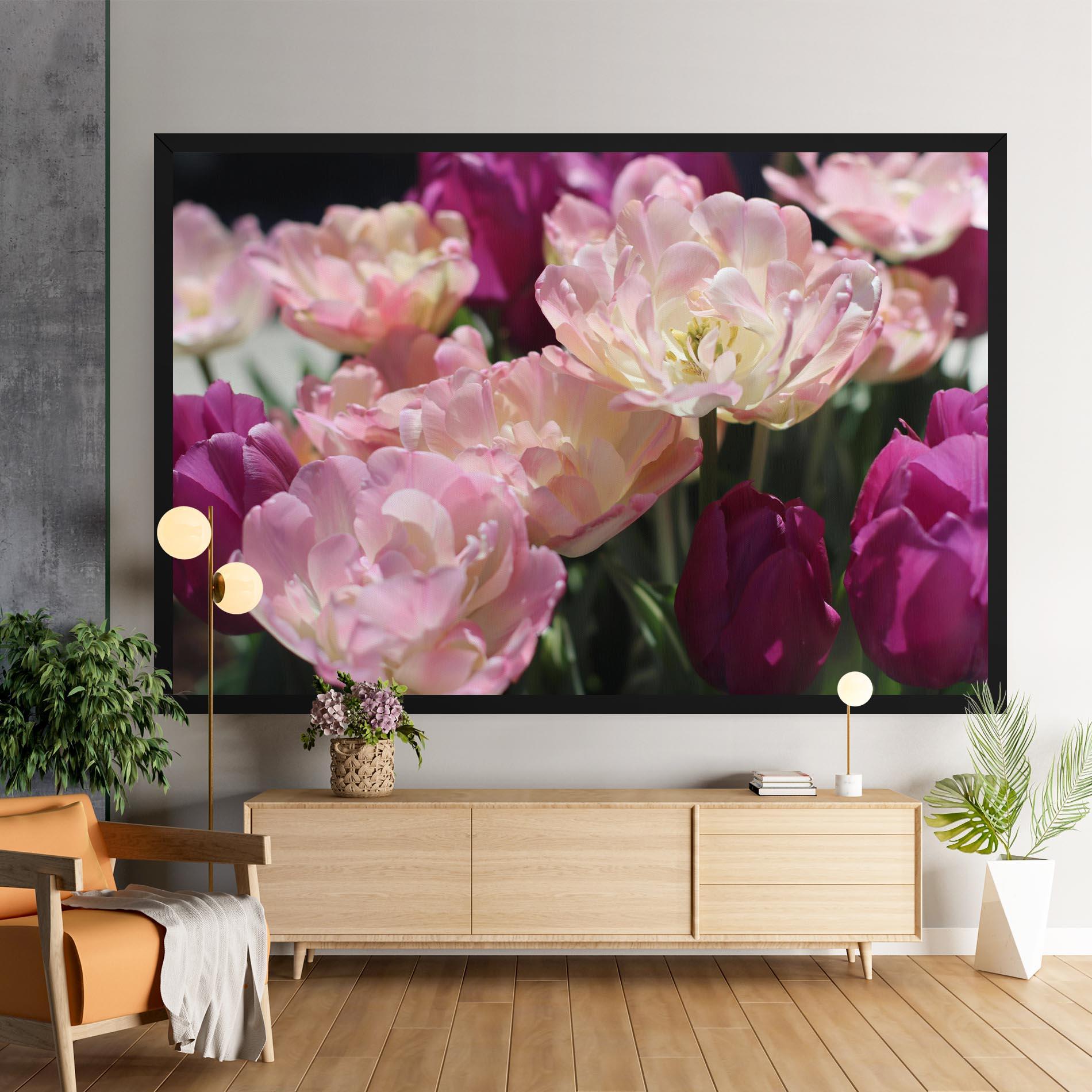 Obraz na Płótnie Opened Tulips mockup 9