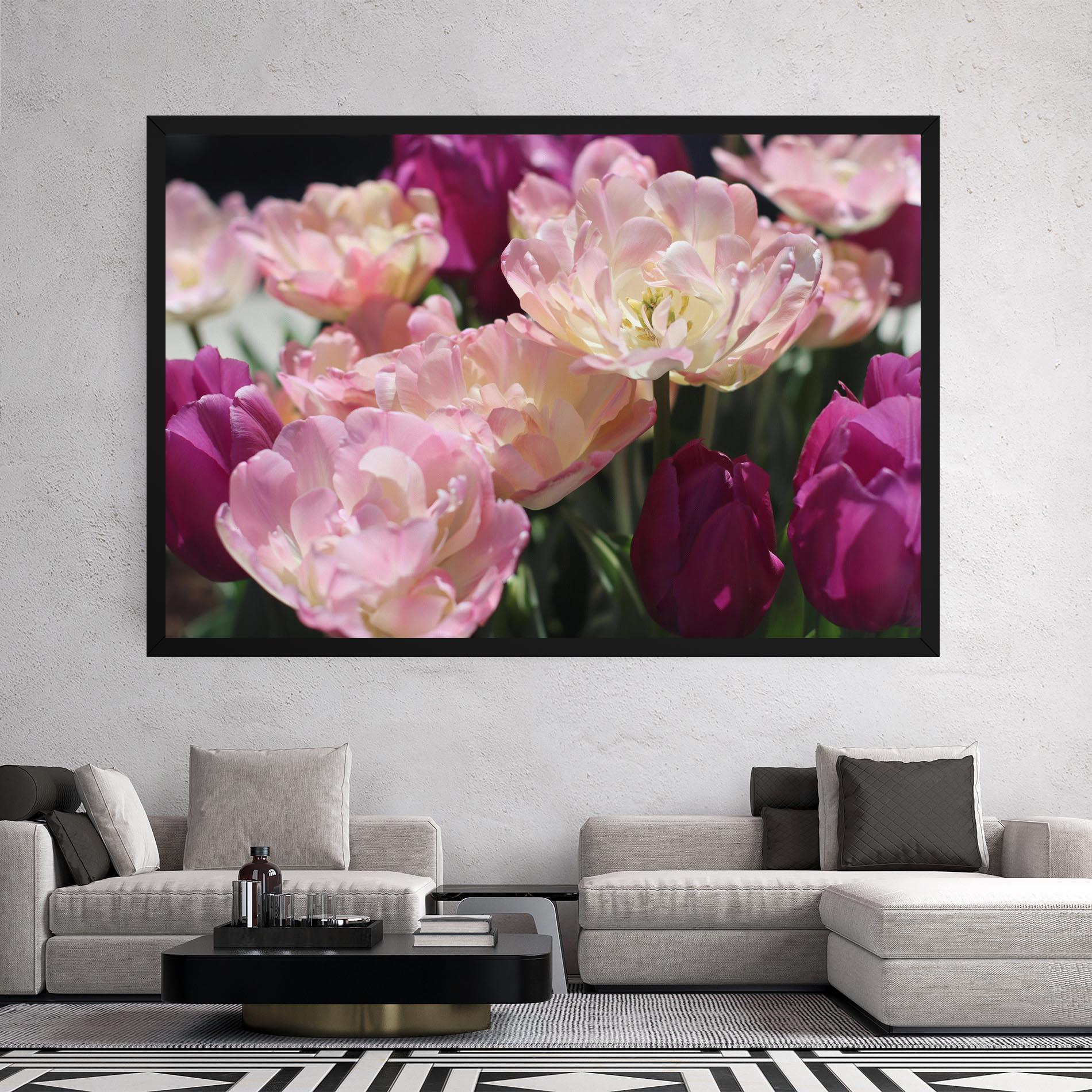 Obraz na Płótnie Opened Tulips mockup 2