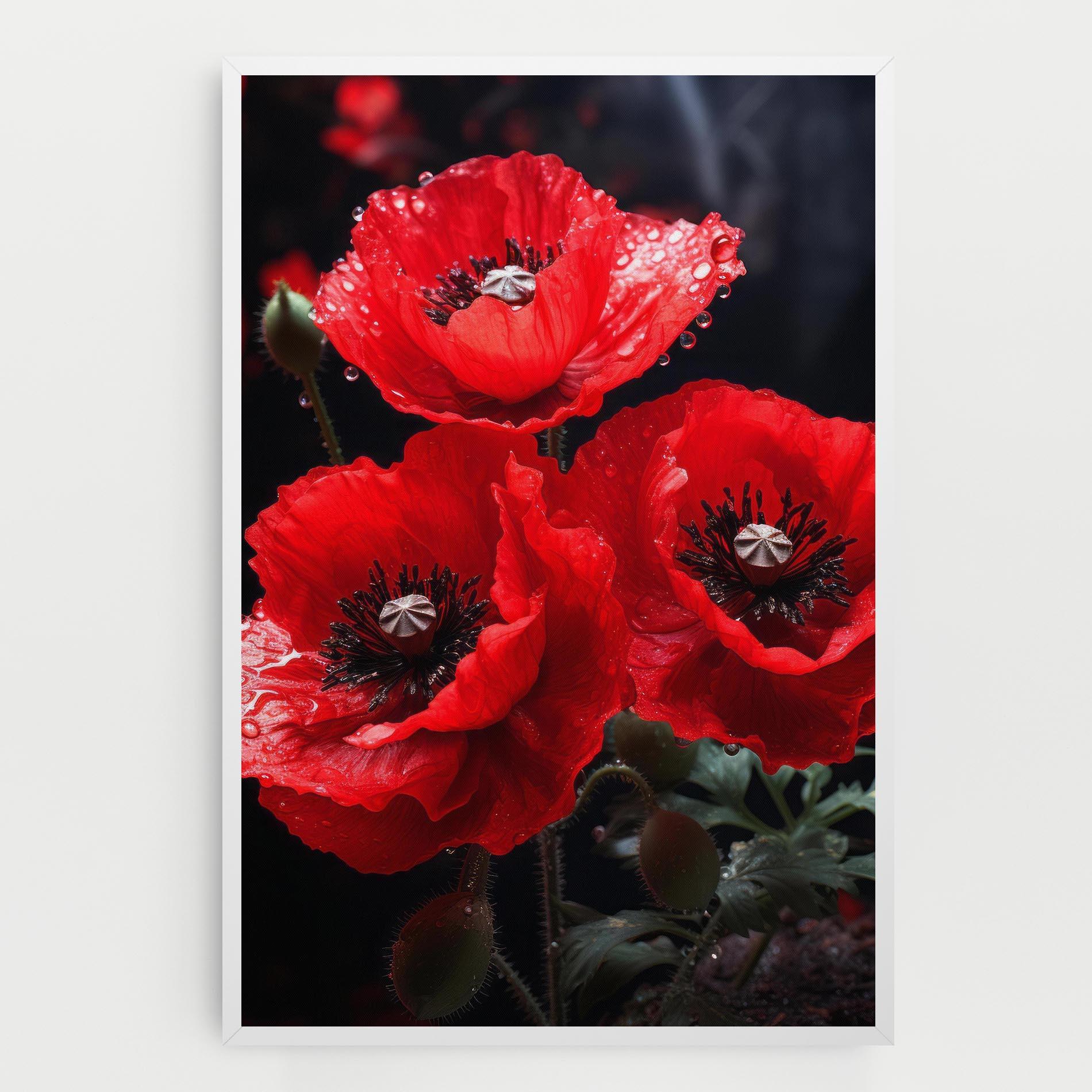 Obraz na Płótnie Red Poppy mockup 0