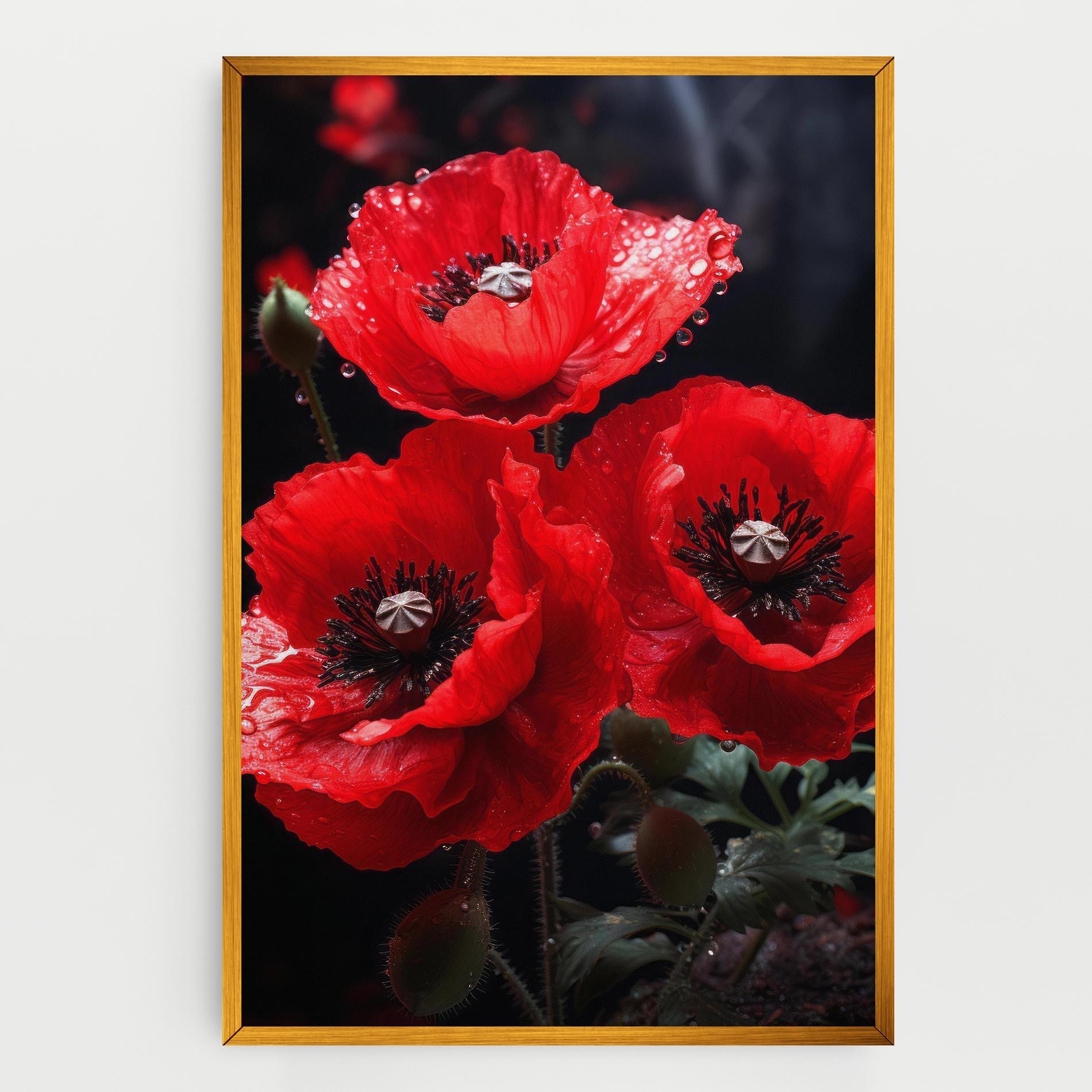 Obraz na Płótnie Red Poppy mockup 0