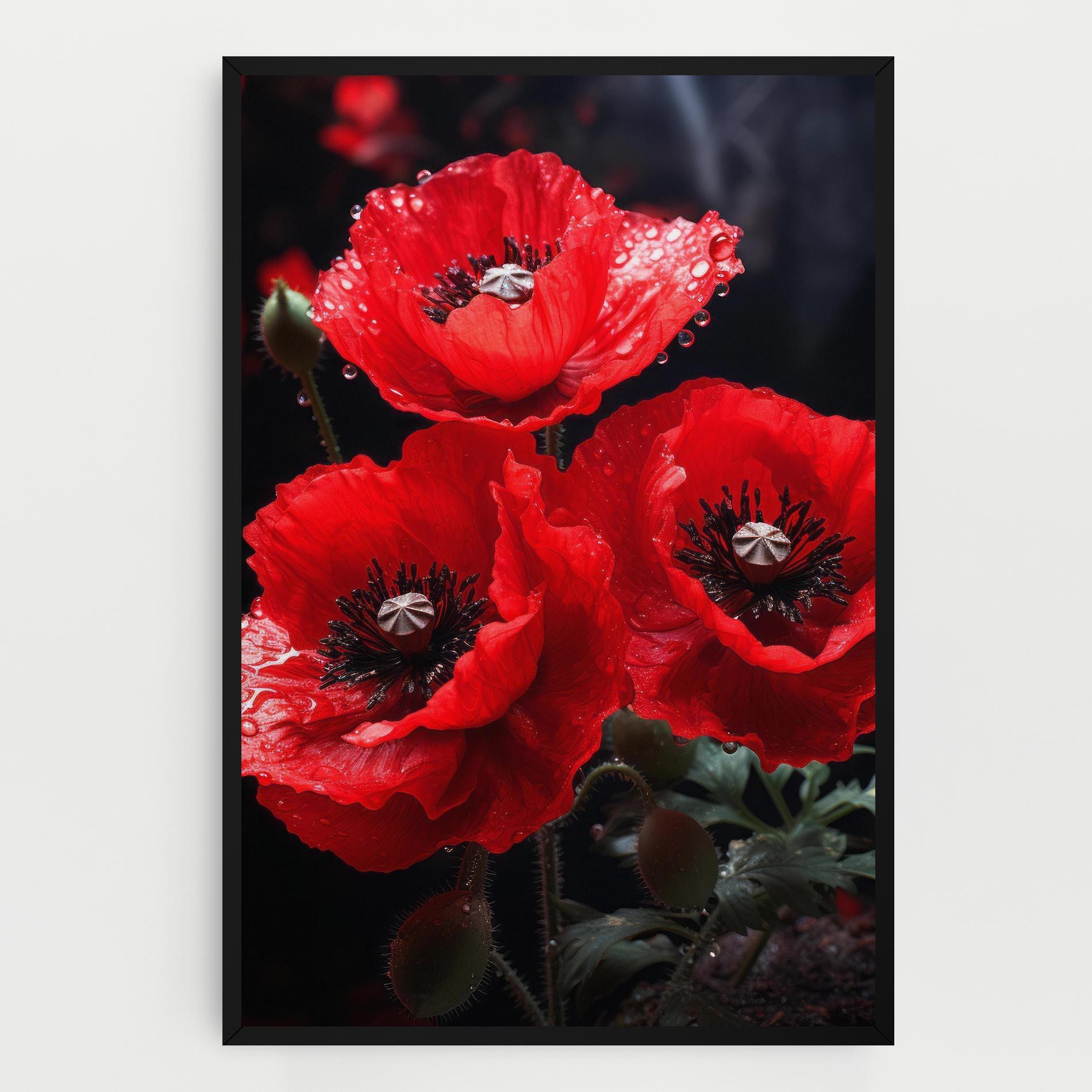 Obraz na Płótnie Red Poppy mockup 0