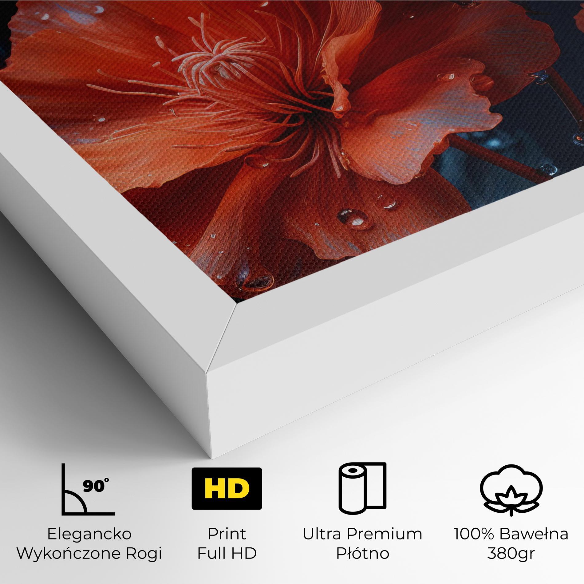 Obraz na Płótnie Orange Poppy mockup 4