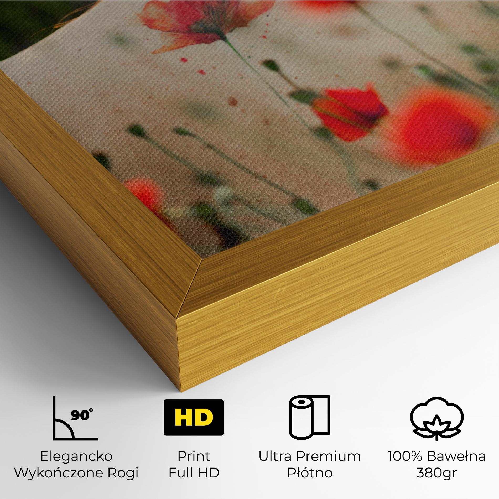 Obraz na Płótnie Poppy Tattoo mockup 4