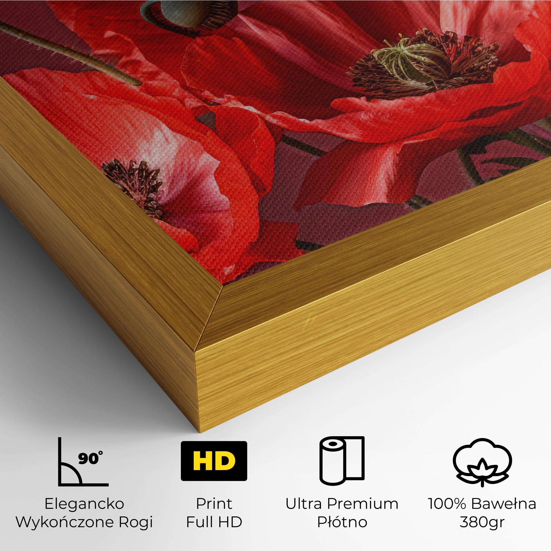 Obraz na Płótnie Red Poppies mockup 4