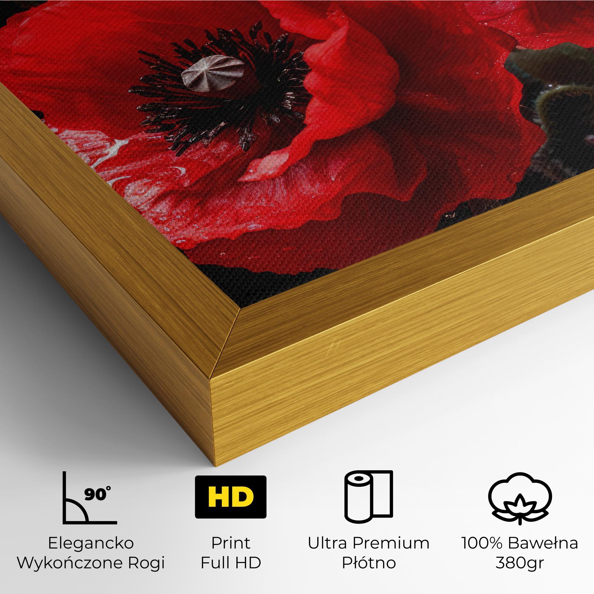 Obraz na Płótnie Red Poppy mockup 4