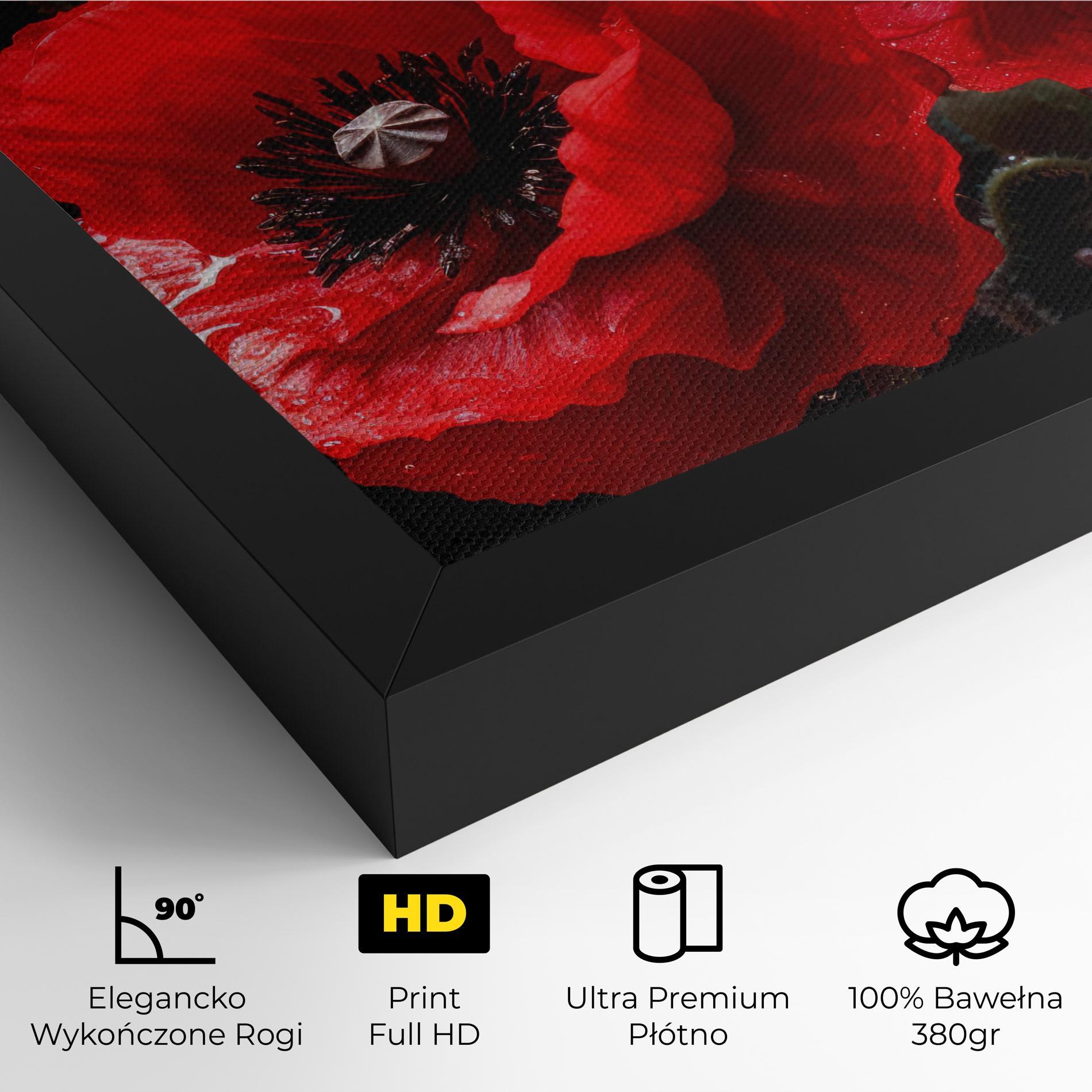 Obraz na Płótnie Red Poppy mockup 4