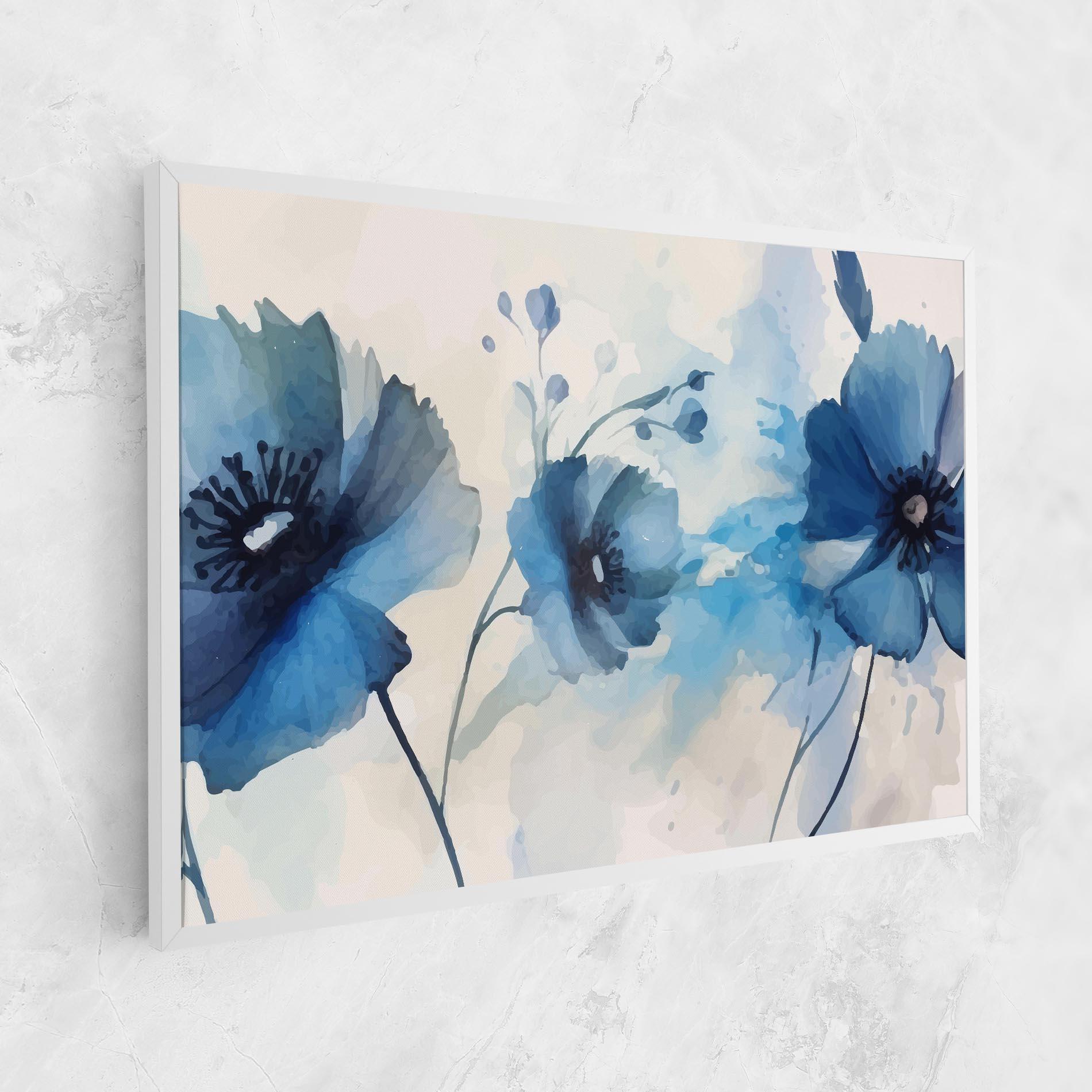 Obraz na Płótnie Blue Poppies mockup 1