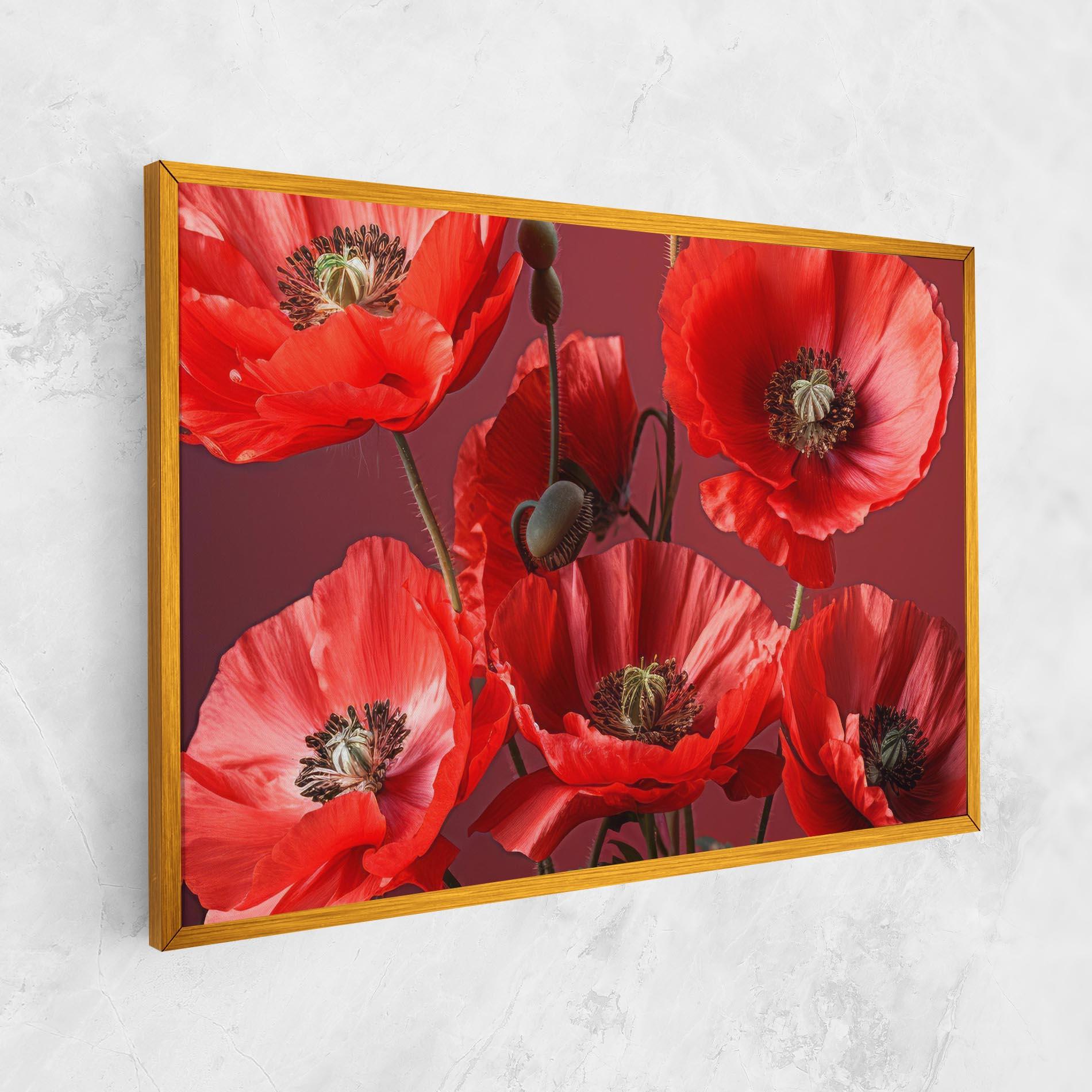 Obraz na Płótnie Red Poppies mockup 1