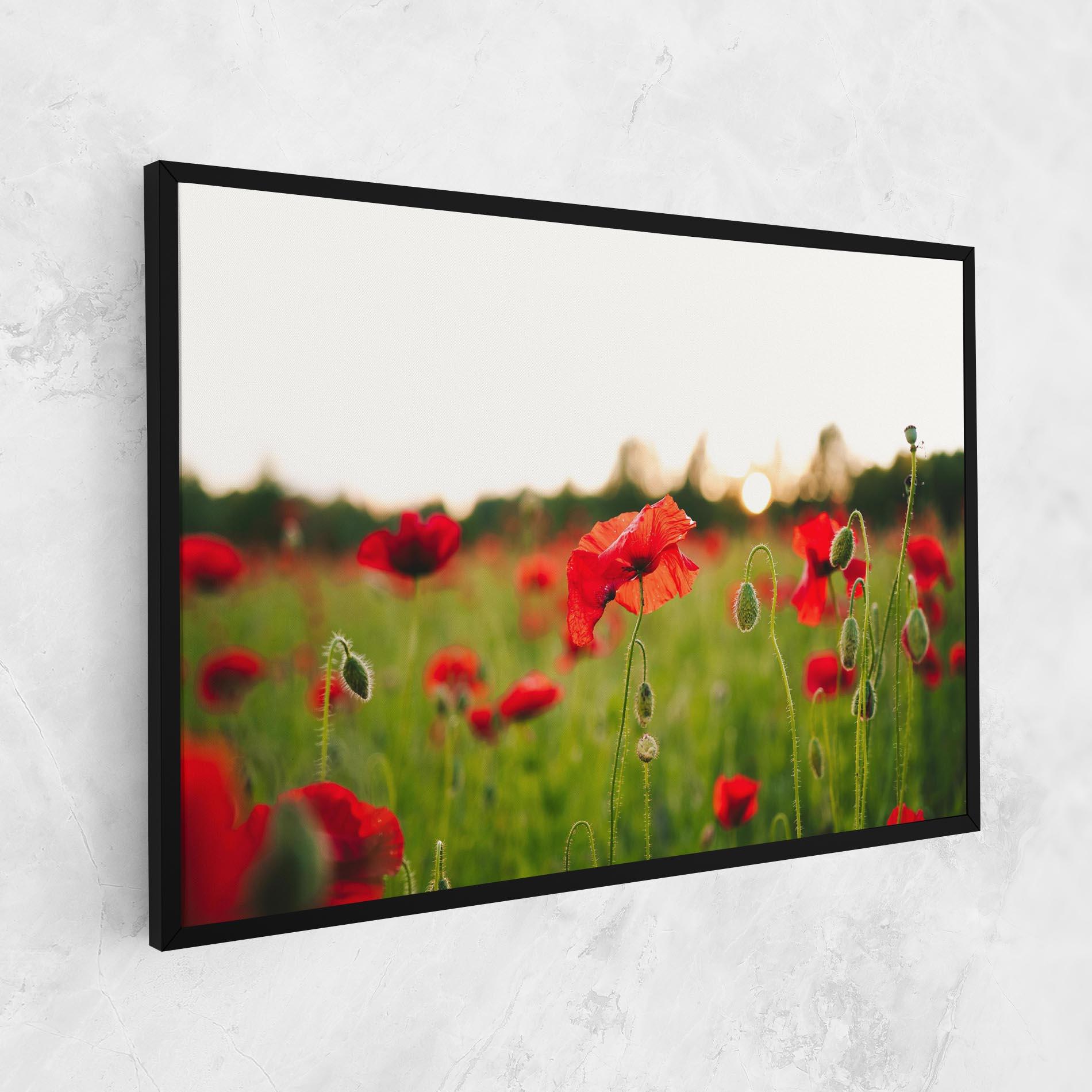 Obraz na Płótnie Poppies Field mockup 1