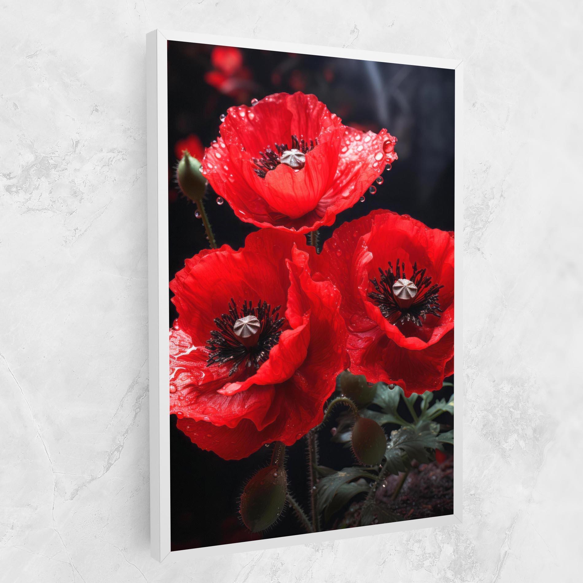 Obraz na Płótnie Red Poppy mockup 1