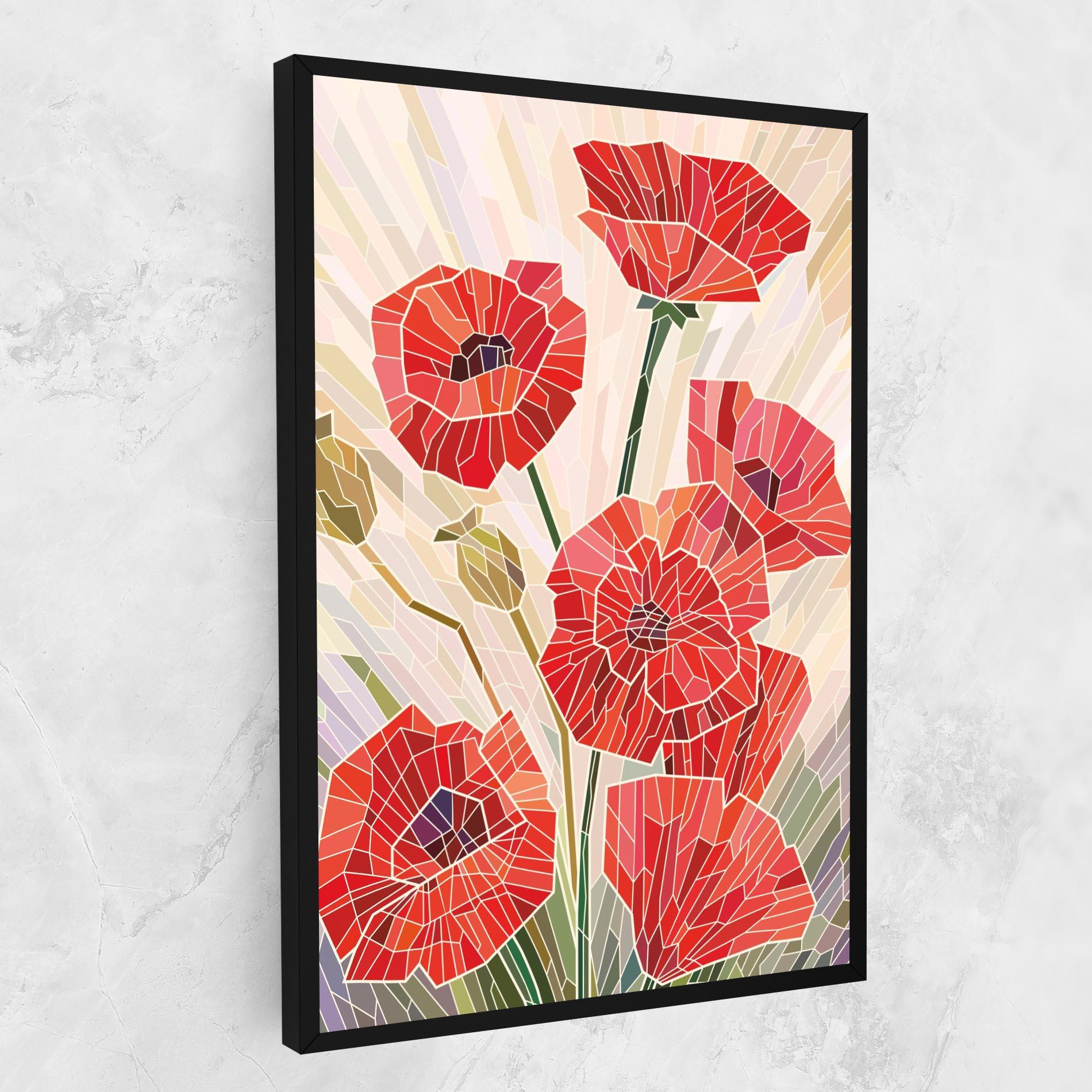 Obraz na Płótnie Poppy Glass mockup 1