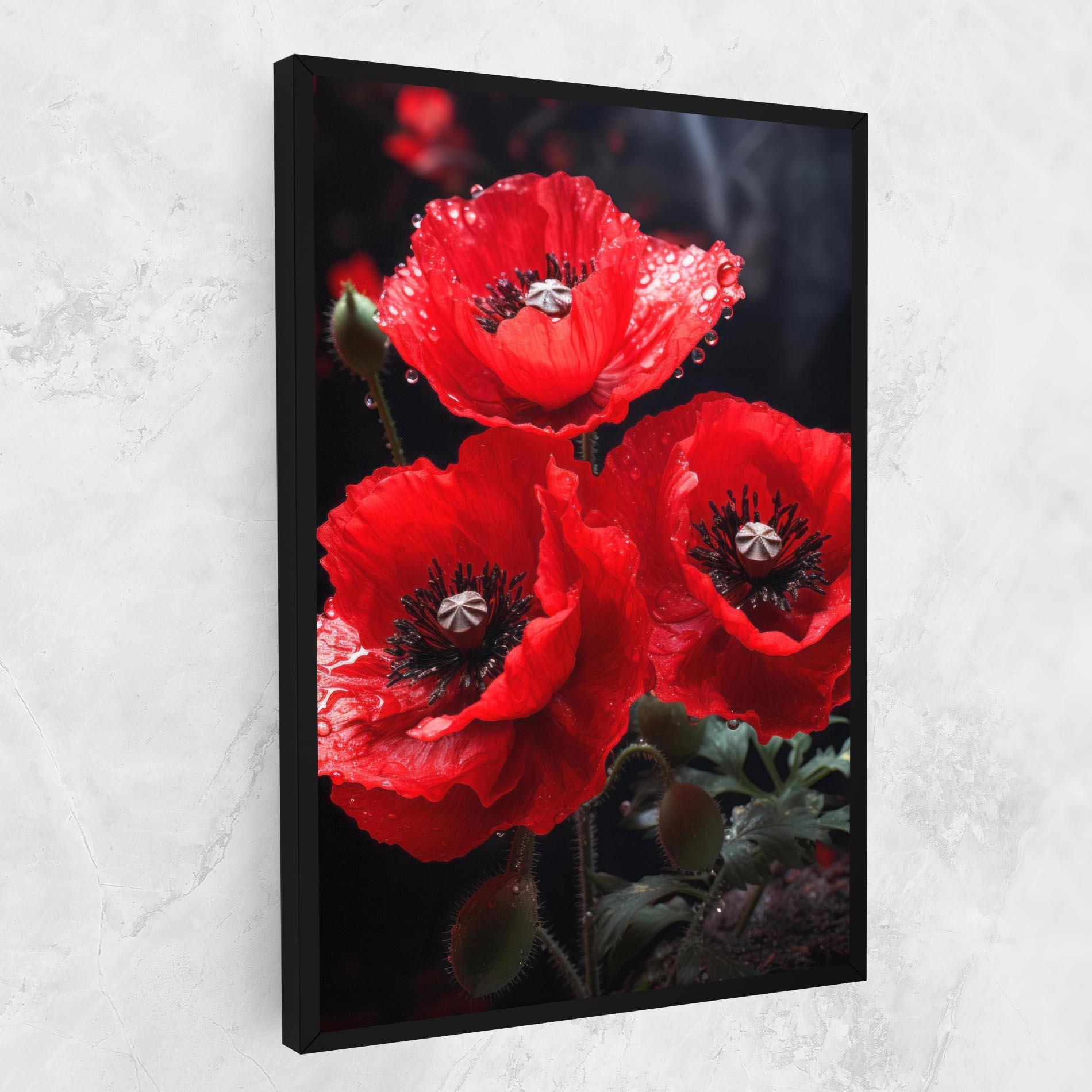 Obraz na Płótnie Red Poppy mockup 1