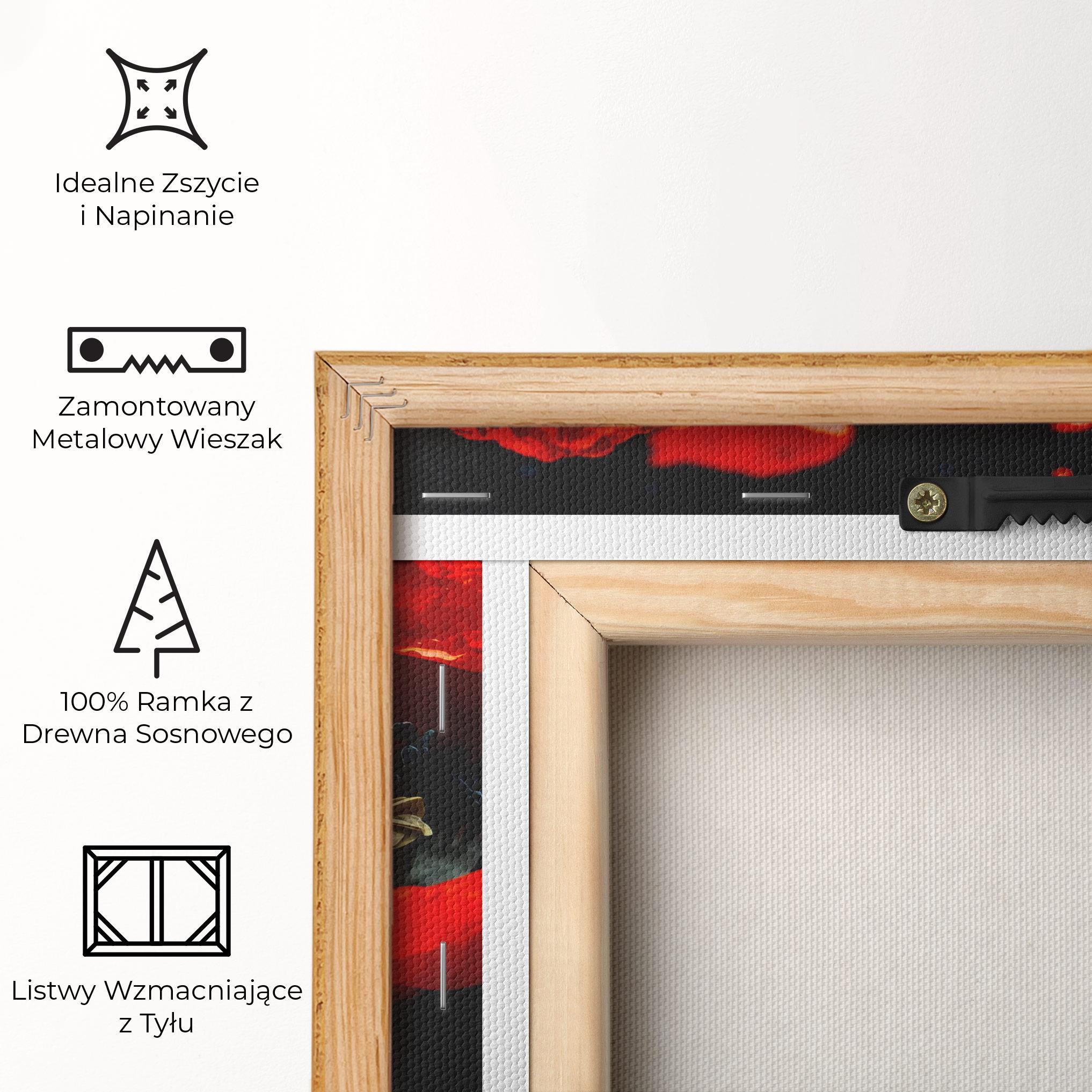 Obraz na Płótnie Beautiful Red Poppy Liquid mockup 5