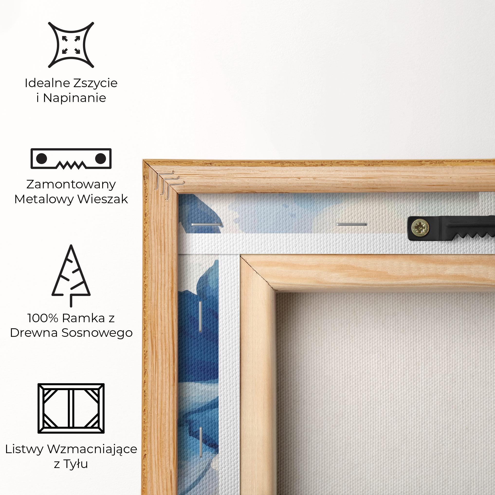 Obraz na Płótnie Blue Poppies mockup 5