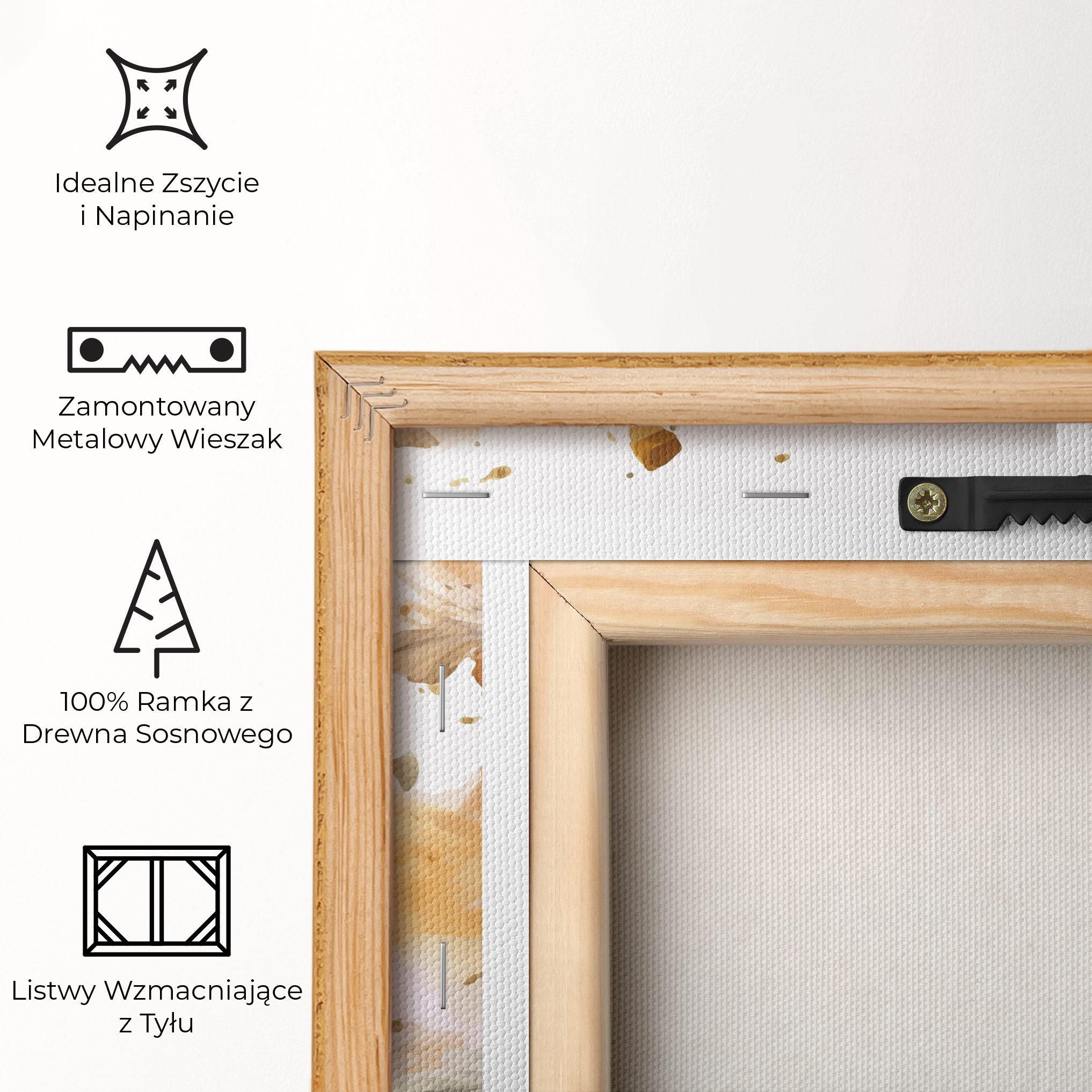 Obraz na Płótnie Gold Orange Poppy mockup 5