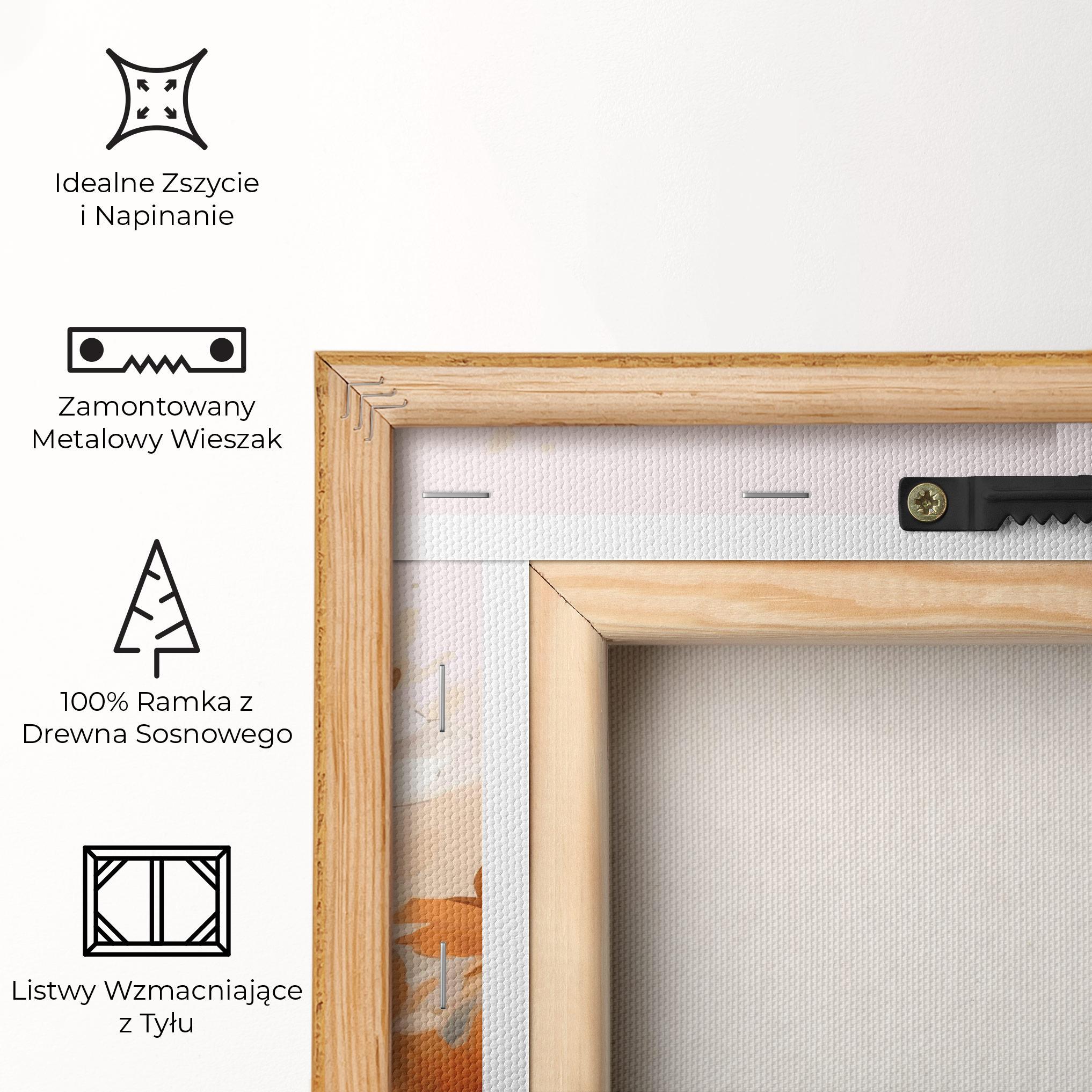 Obraz na Płótnie Orange Cream Poppy mockup 5