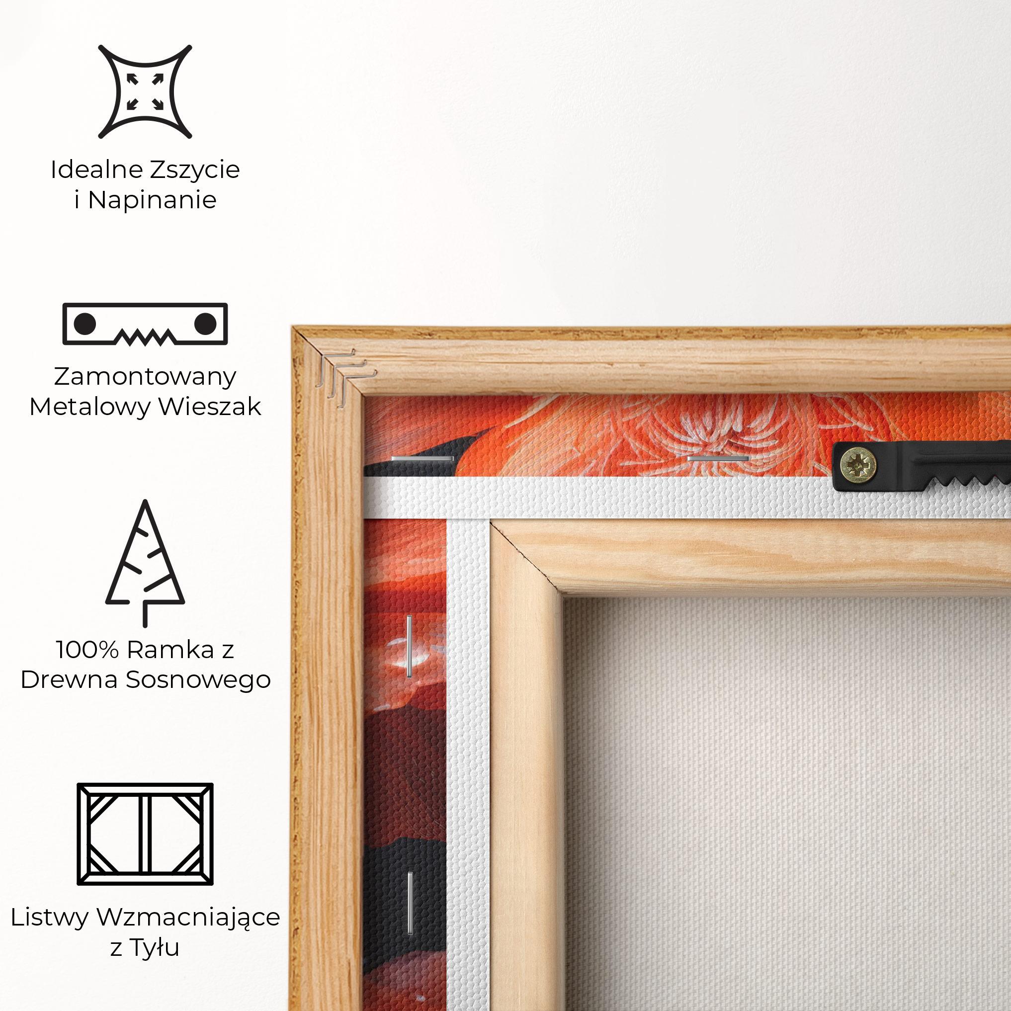 Obraz na Płótnie Orange Poppy mockup 5