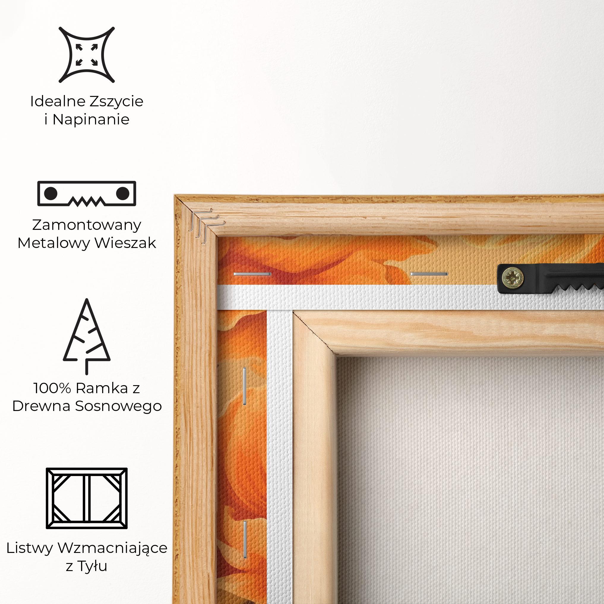 Obraz na Płótnie Pastel Orange Poppy mockup 5