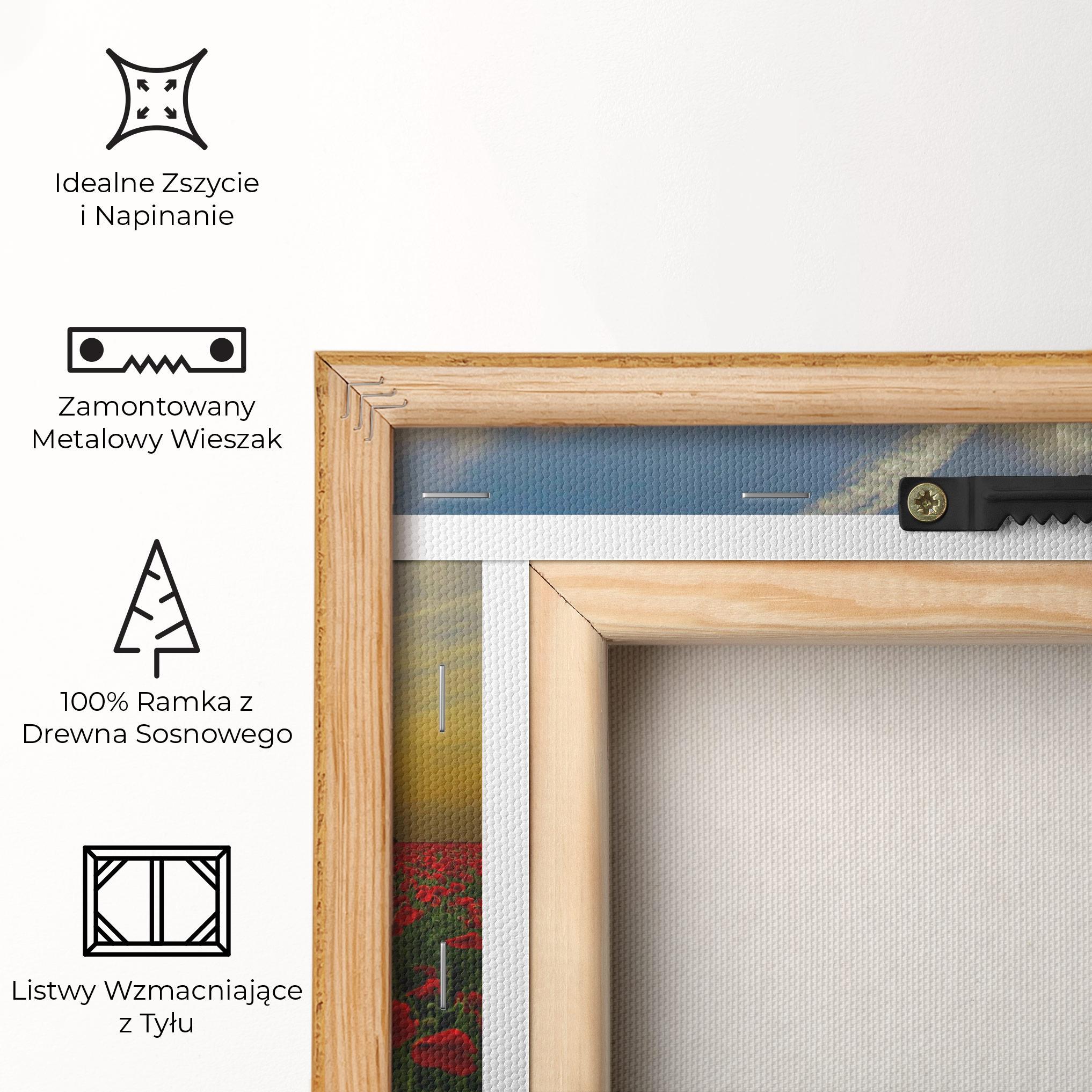 Obraz na Płótnie Poppies Sunset mockup 5