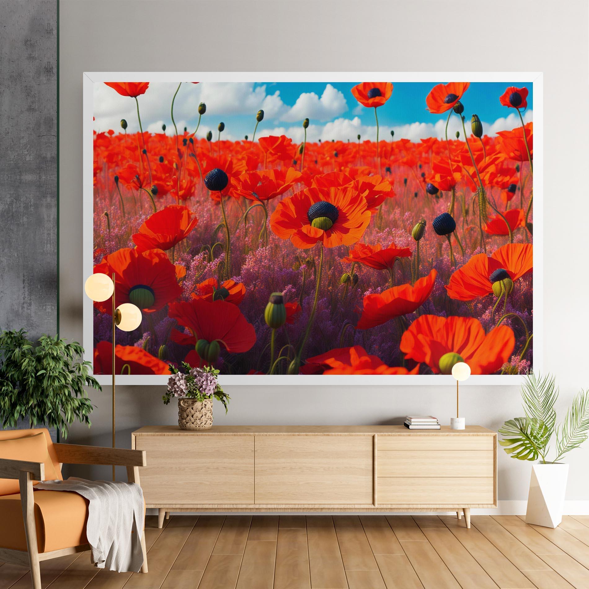 Obraz na Płótnie Wild Poppies mockup 9
