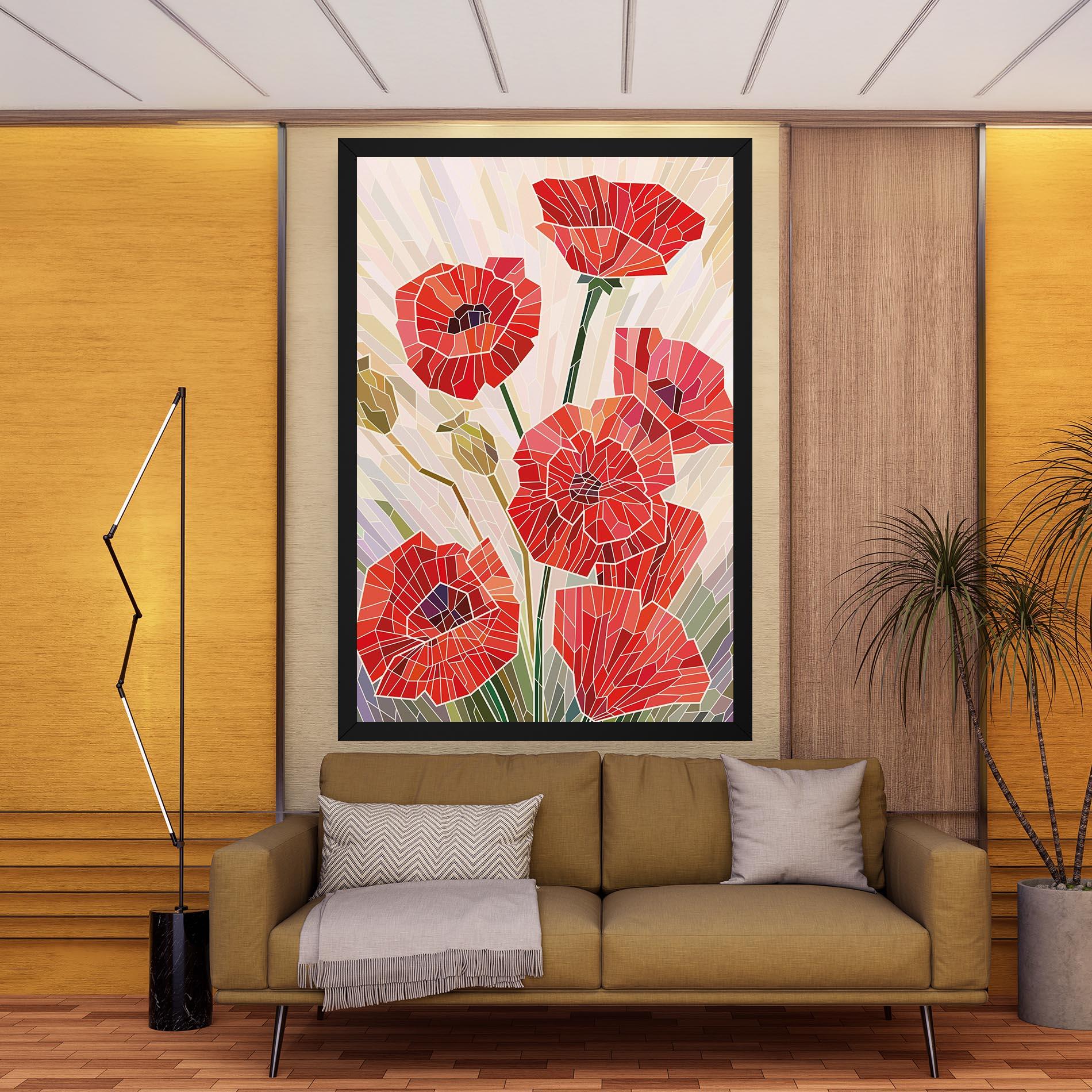 Obraz na Płótnie Poppy Glass mockup 9