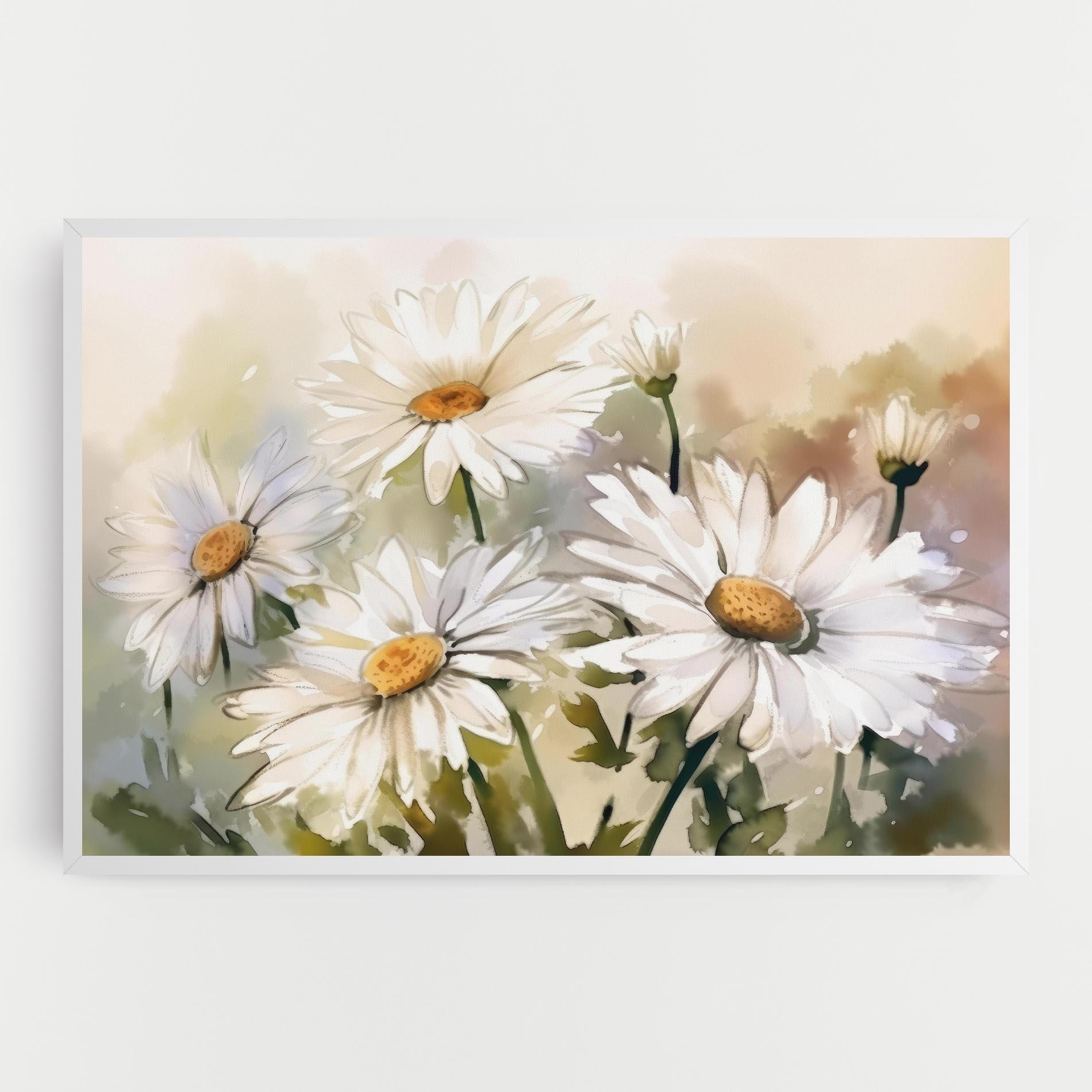 Obraz na Płótnie Daisy Painting mockup 0