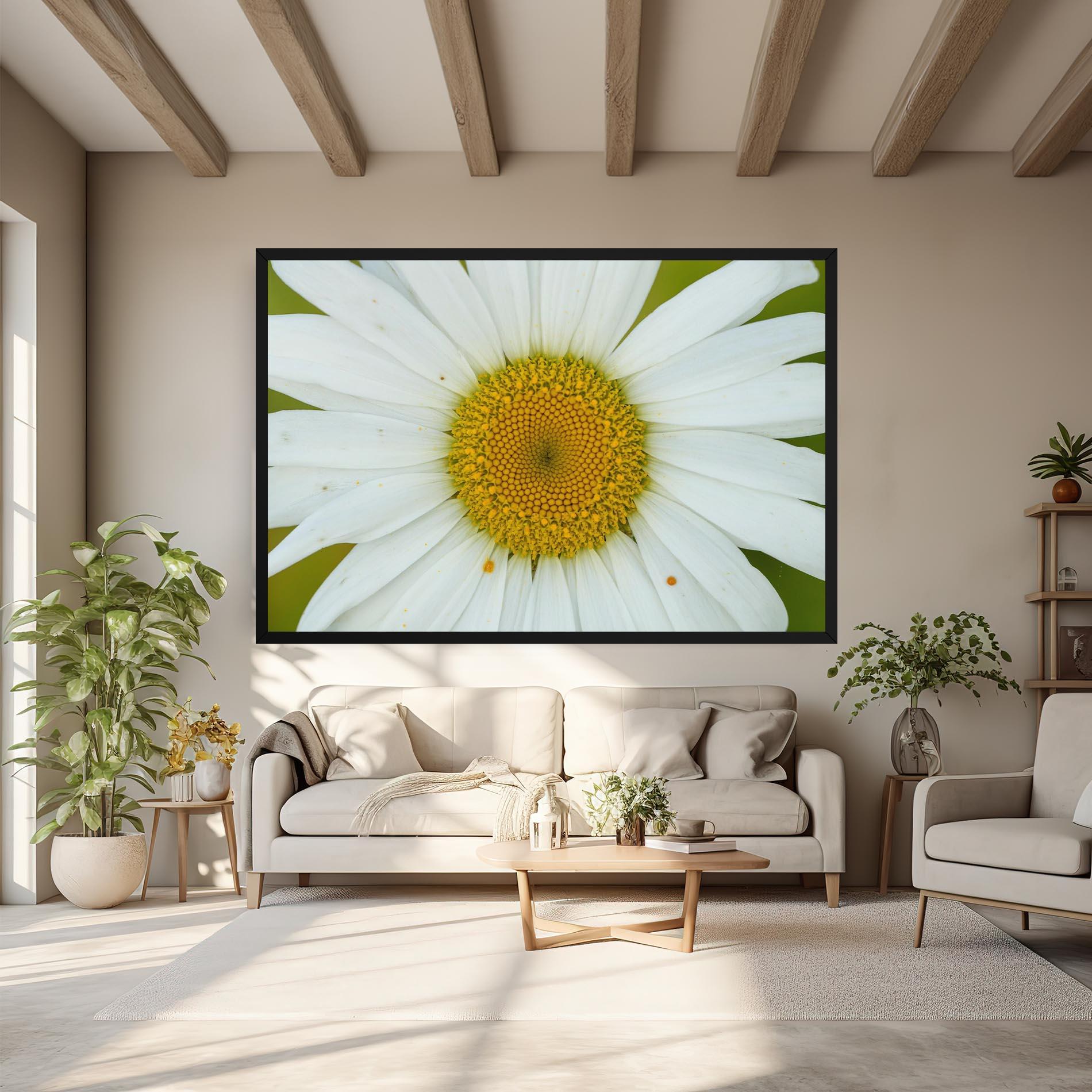 Obraz na Płótnie Daisy Close Up mockup 6